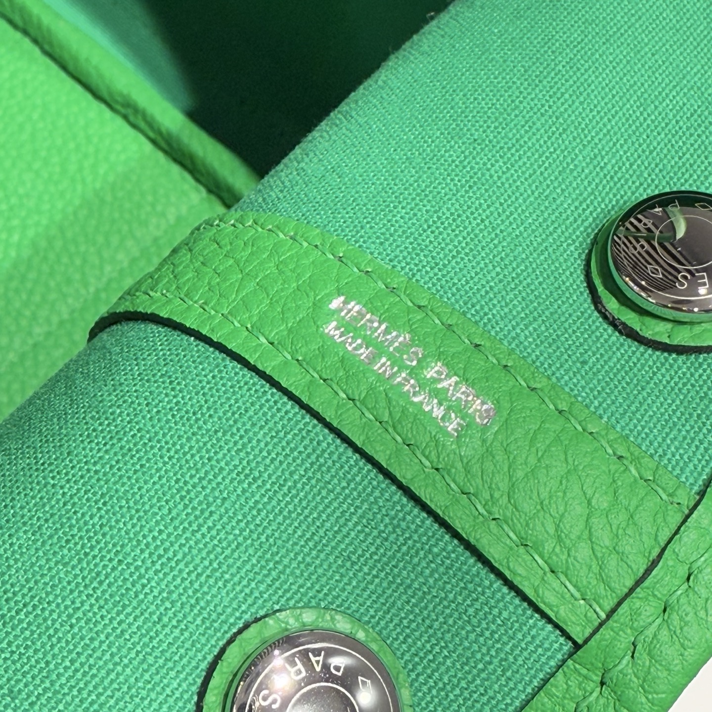 Hermès Garden Party 30 Bamboo Green and Imperial Green Tote Handbag 8 i1745204553193 4060 0 6