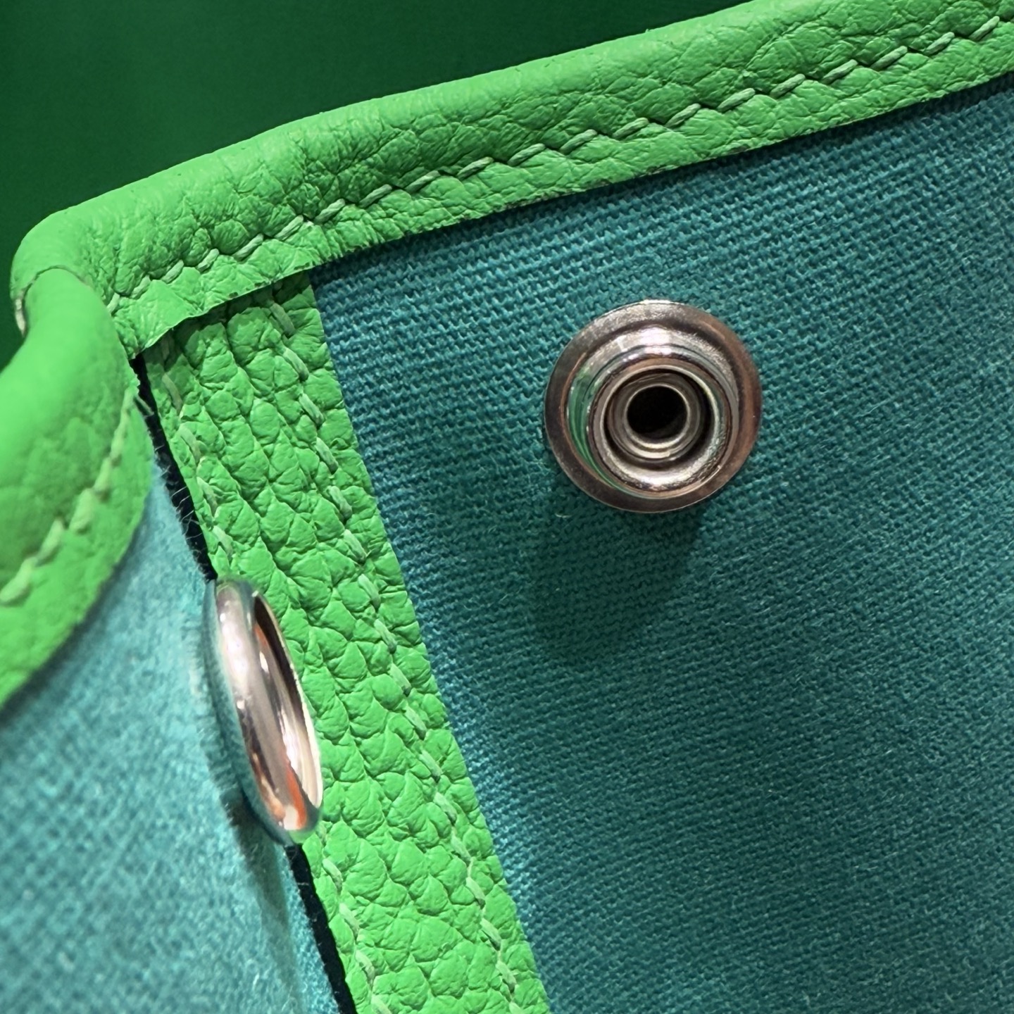 Hermès Garden Party 30 Bamboo Green and Imperial Green Tote Handbag 9 i1745204553794 6299 0 7