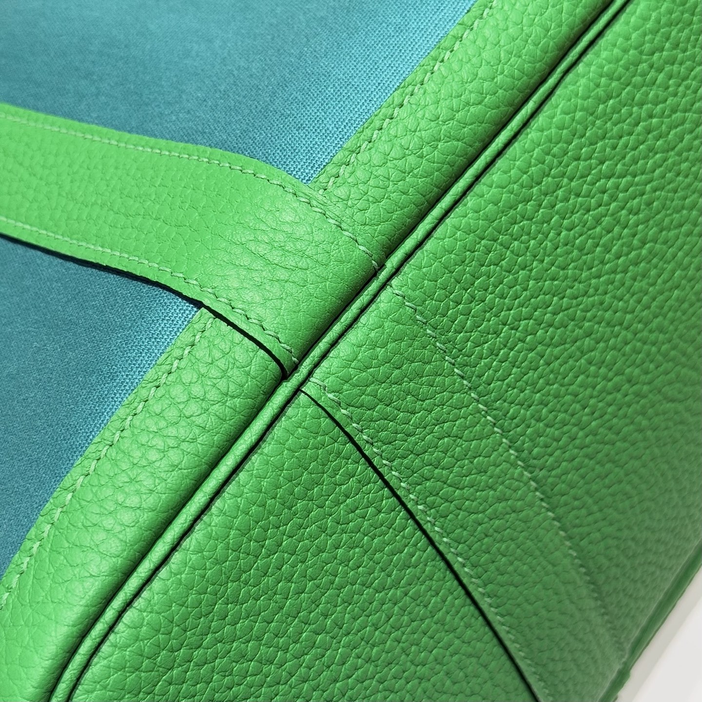 Hermès Garden Party 30 Bamboo Green and Imperial Green Tote Handbag 7 i1745204553815 1047 0 5