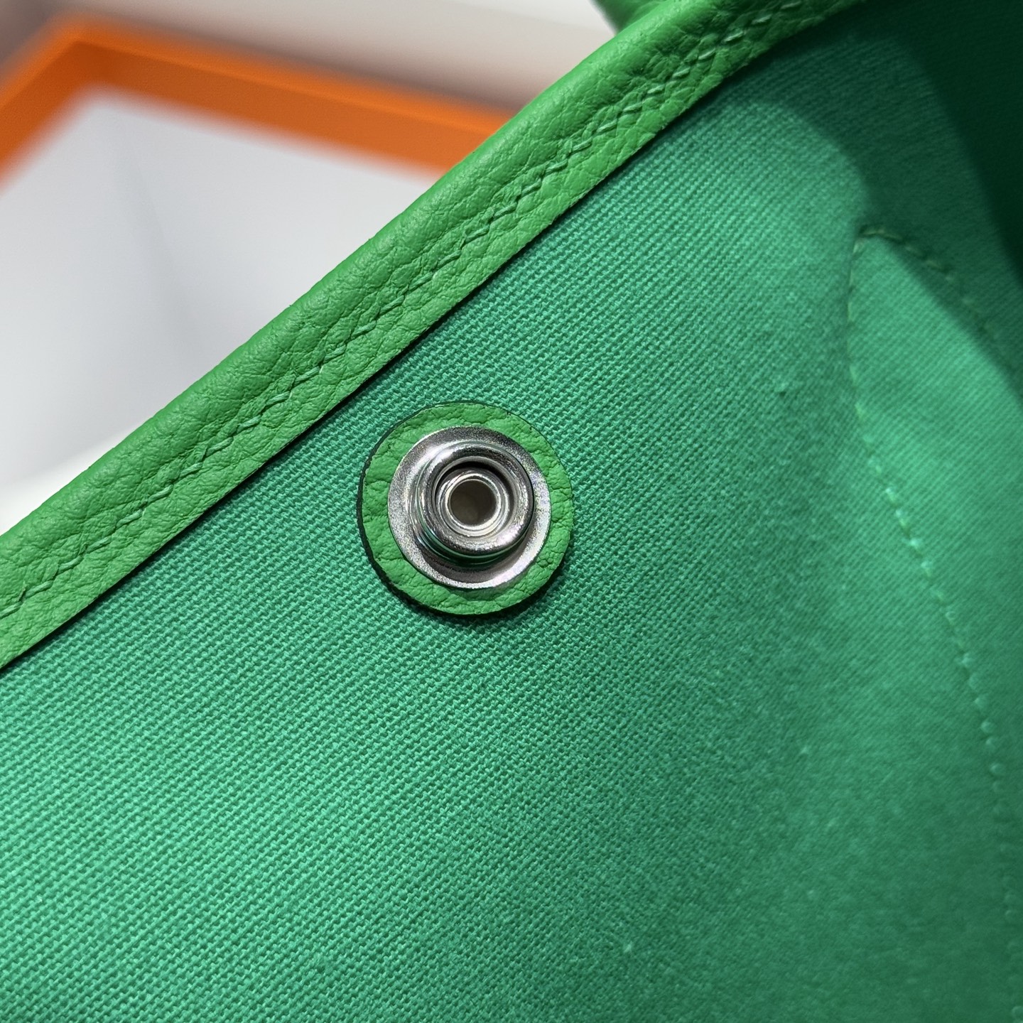 Hermès Garden Party 30 Bamboo Green and Imperial Green Tote Handbag 6 i1745204553903 6413 0 4