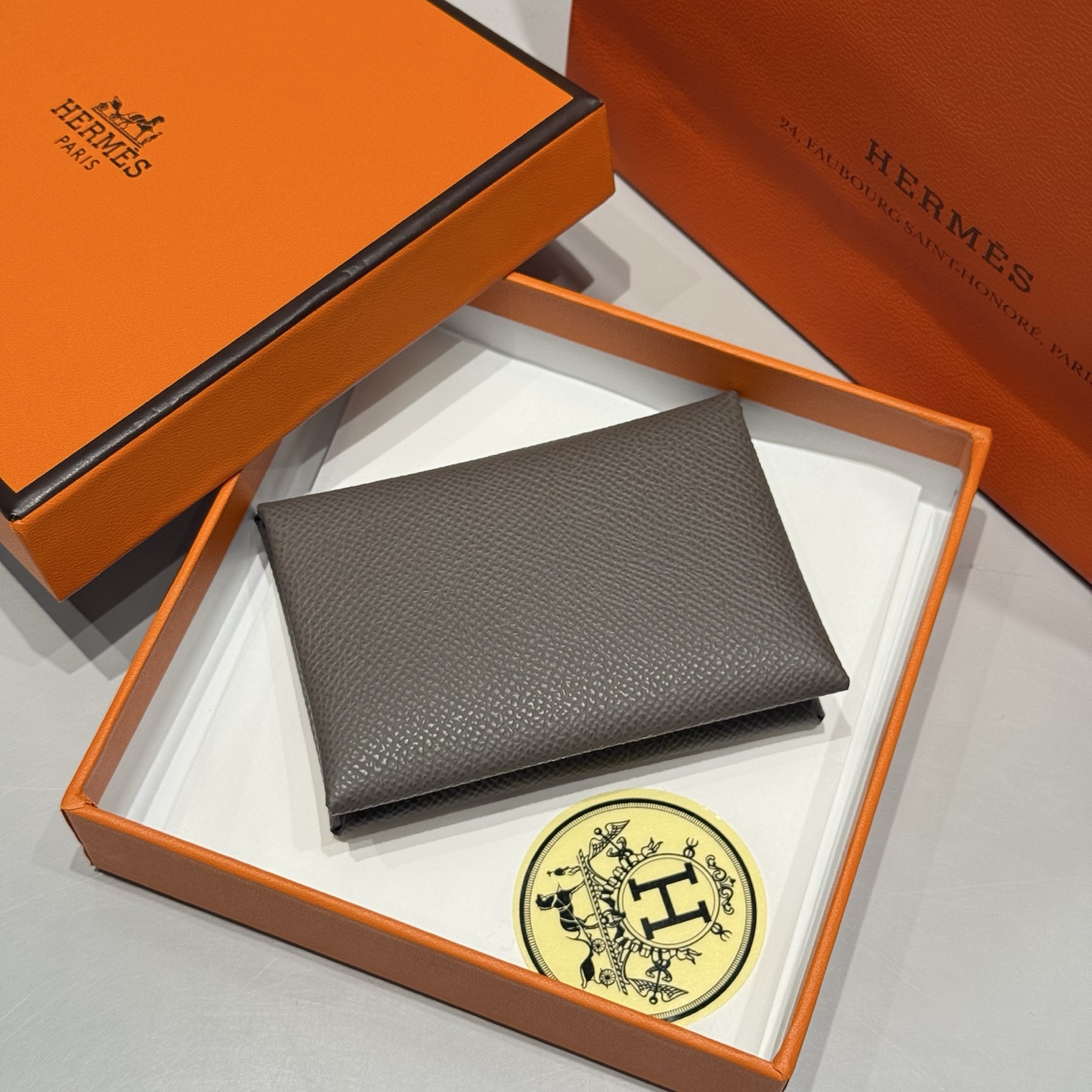 Hermès Calvi Duo Card Holder Epsom Leather Compact Wallet for Women 1 i1745571032716 119 0 8