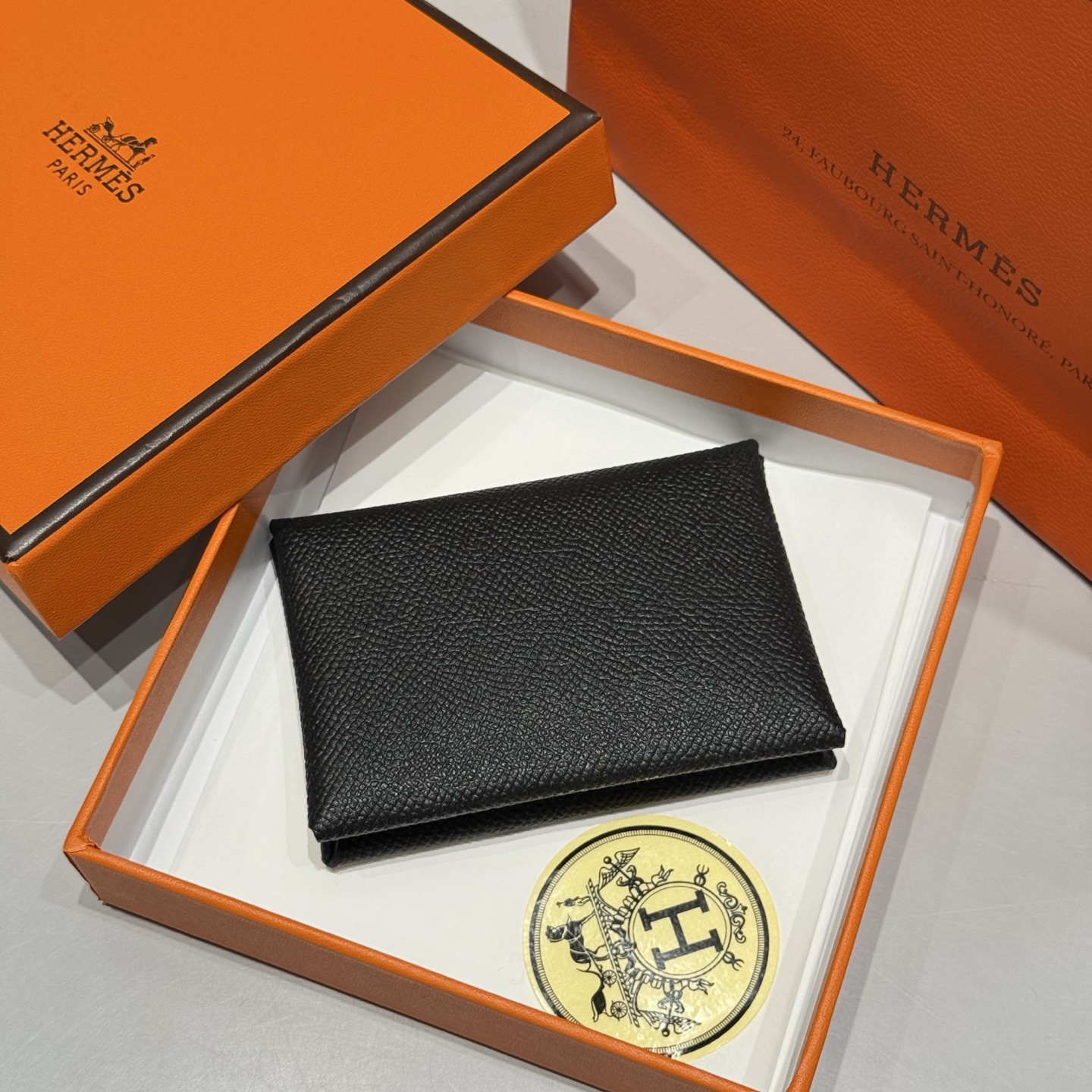 Hermès Calvi Duo Card Holder Epsom Leather - Coin & Card Pouch 2 i1745571281037 491 0 7