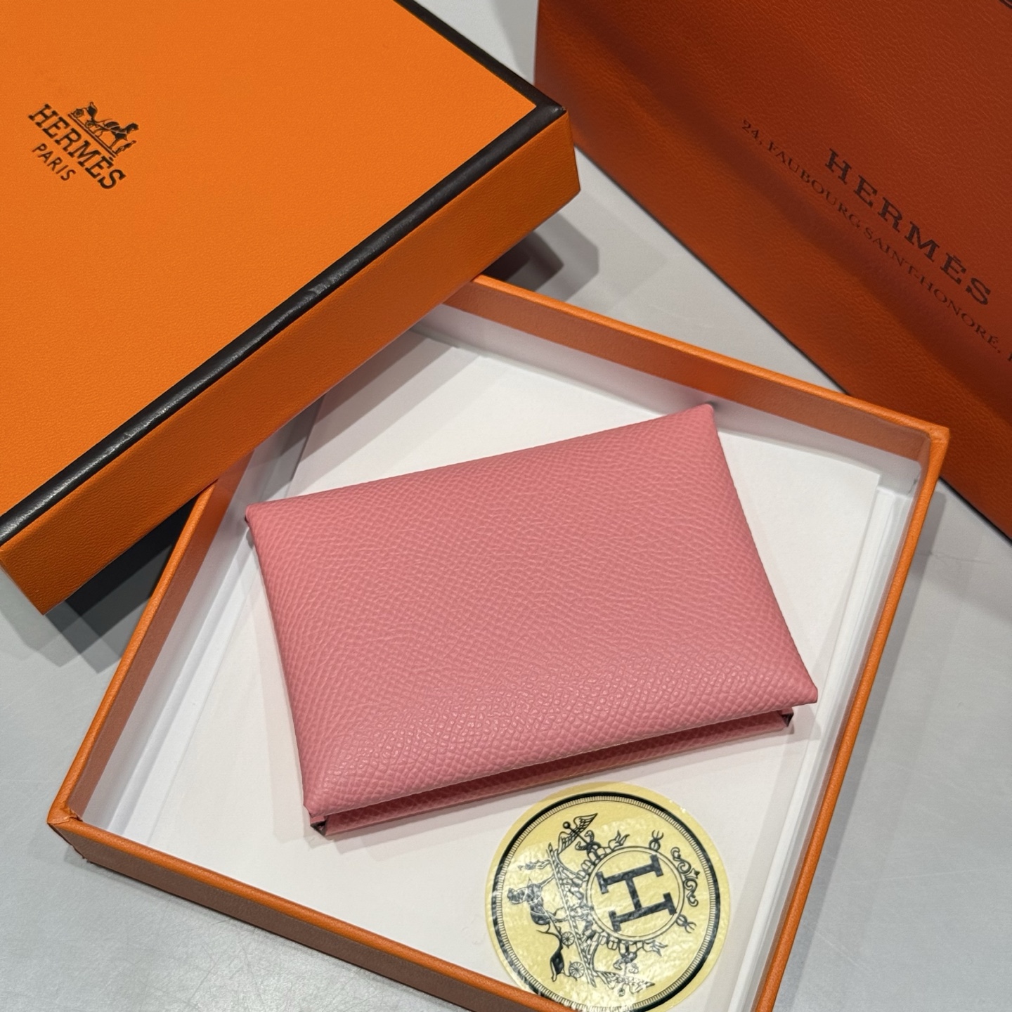 Hermès Calvi Duo Card Holder Epsom Leather - Coin, Cards, and Business Cards 2 i1745571308618 8877 0 2