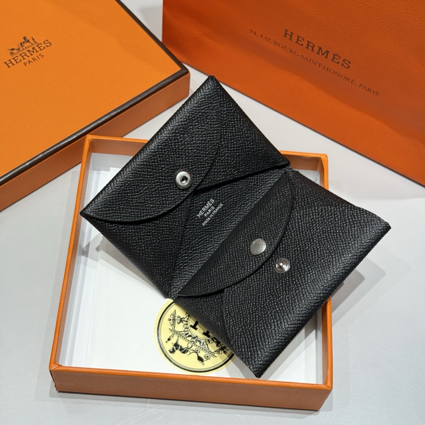 Hermès Calvi Duo Card Holder Epsom Leather - Coin & Card Pouch 3 i1745656150124 1322 0 1