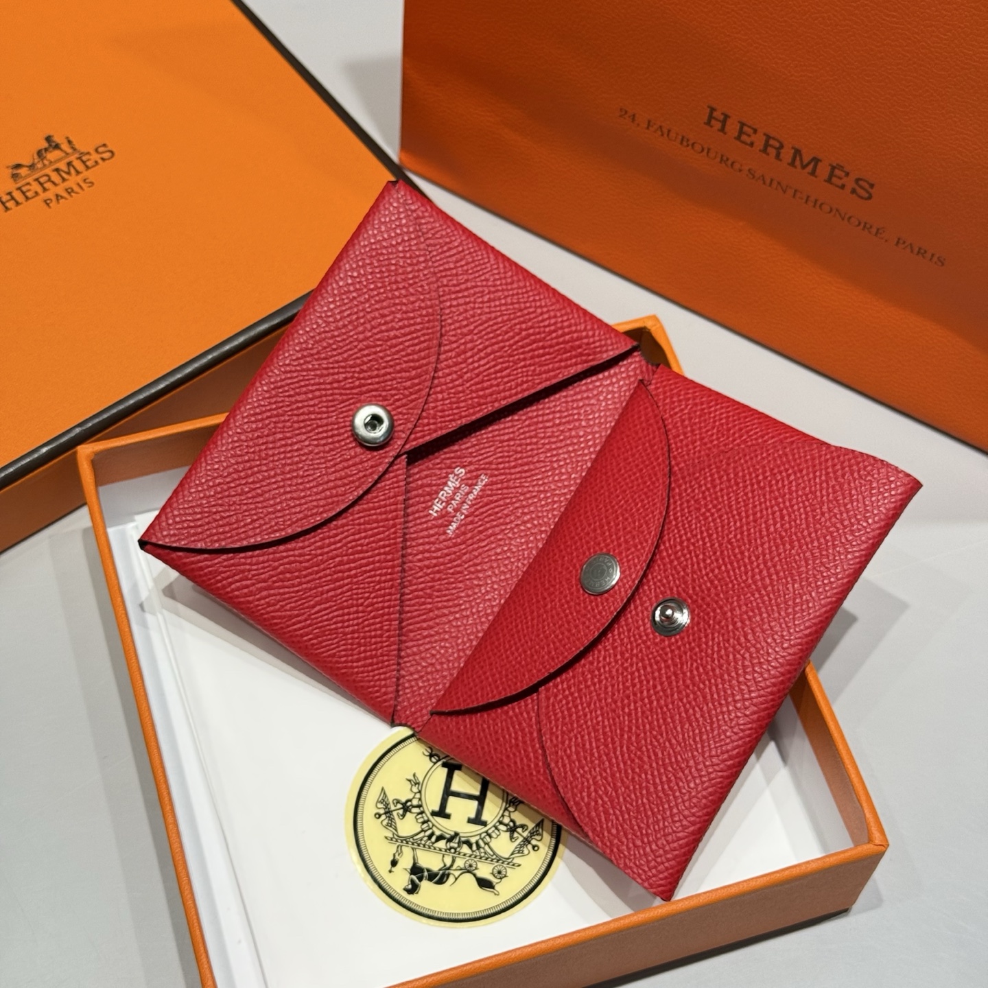 Hermès Calvi Duo Card Holder Epsom Leather - Compact & Functional 2 i1745661495079 6733 0 1