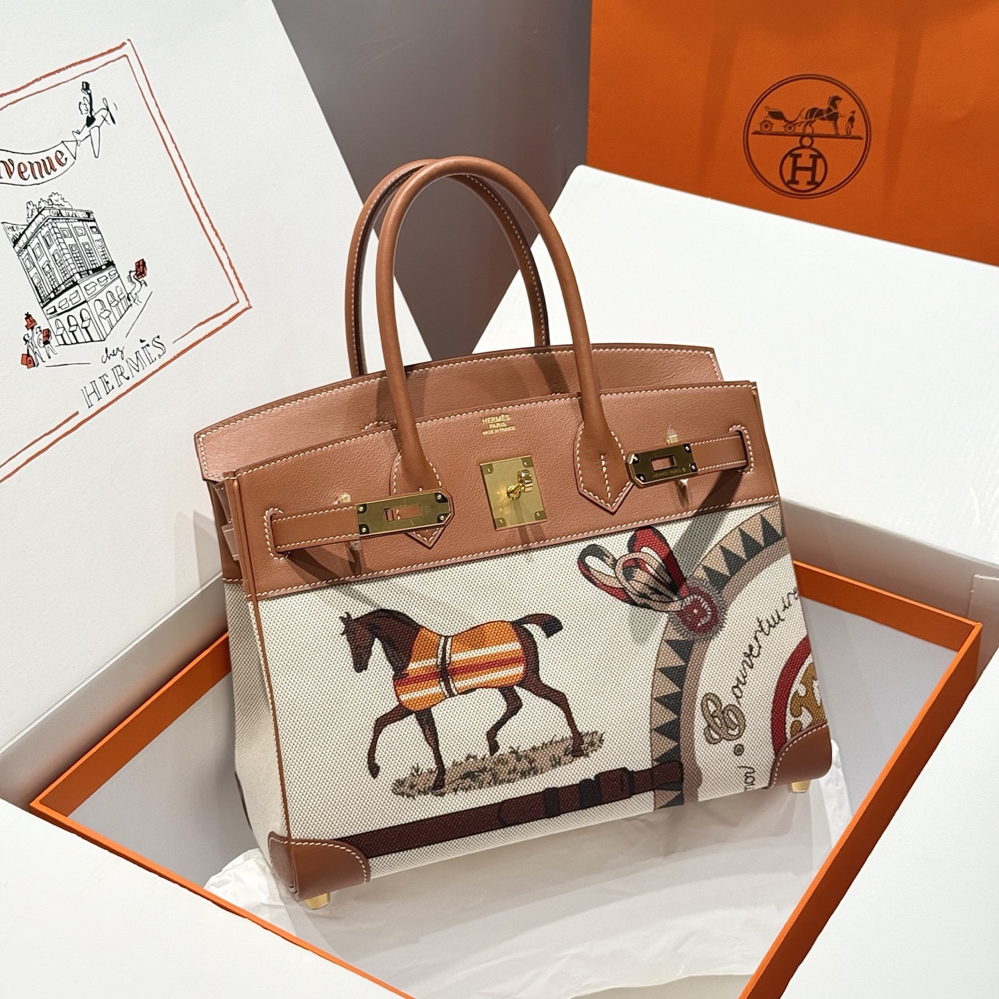 NO:879419,-French retro color golden brown/limited edition 'Horse Totem' first layer of cowhide_all steel hardware_semi-handmade exclusive high cost-effective quality imported canvas fabric synchronized cabinet productionEverything is a surprise when you get it_What you see is what you get quality [actual photos]_ Size 30cm, Hermes, hermes, cowhide, Hermes,19860909-法式复古 颜色金棕色/限量“马图腾” 头层 牛皮_ 全钢五金 _ 半手工打造 独家高性价比品质 进口帆布面料 同步柜柜出品 到手无一不惊喜 _所见即所得品质【实物实拍】_ 尺寸30cm,爱马仕,hermes,cowhide,Hermes,,Bag