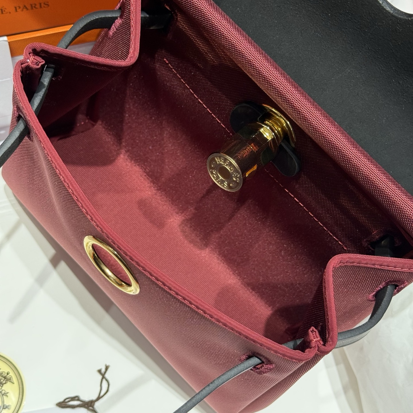 Mini Herbag Saddle Bag, Red and Black, 20cm - Chic & Elegant 9 i1746796553570 1291 0 8