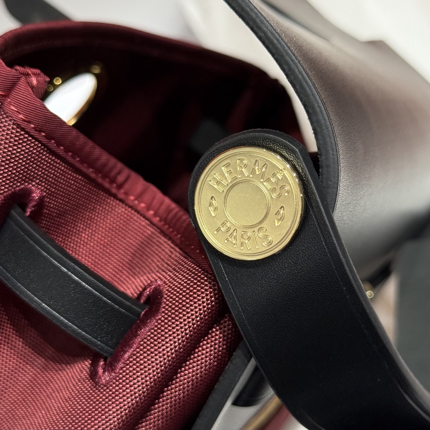 Mini Herbag Saddle Bag, Red and Black, 20cm - Chic & Elegant 7 i1746796553570 2958 0 6