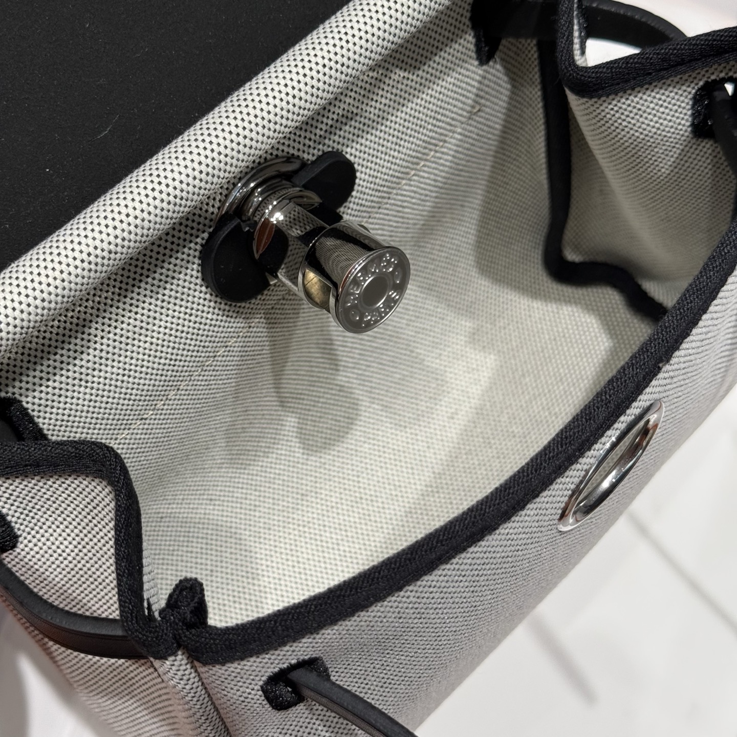 Hermès Mini Herbag Panda Color Black and Silver 20cm Crossbody Bag 9 i1747138847744 6670 0 8