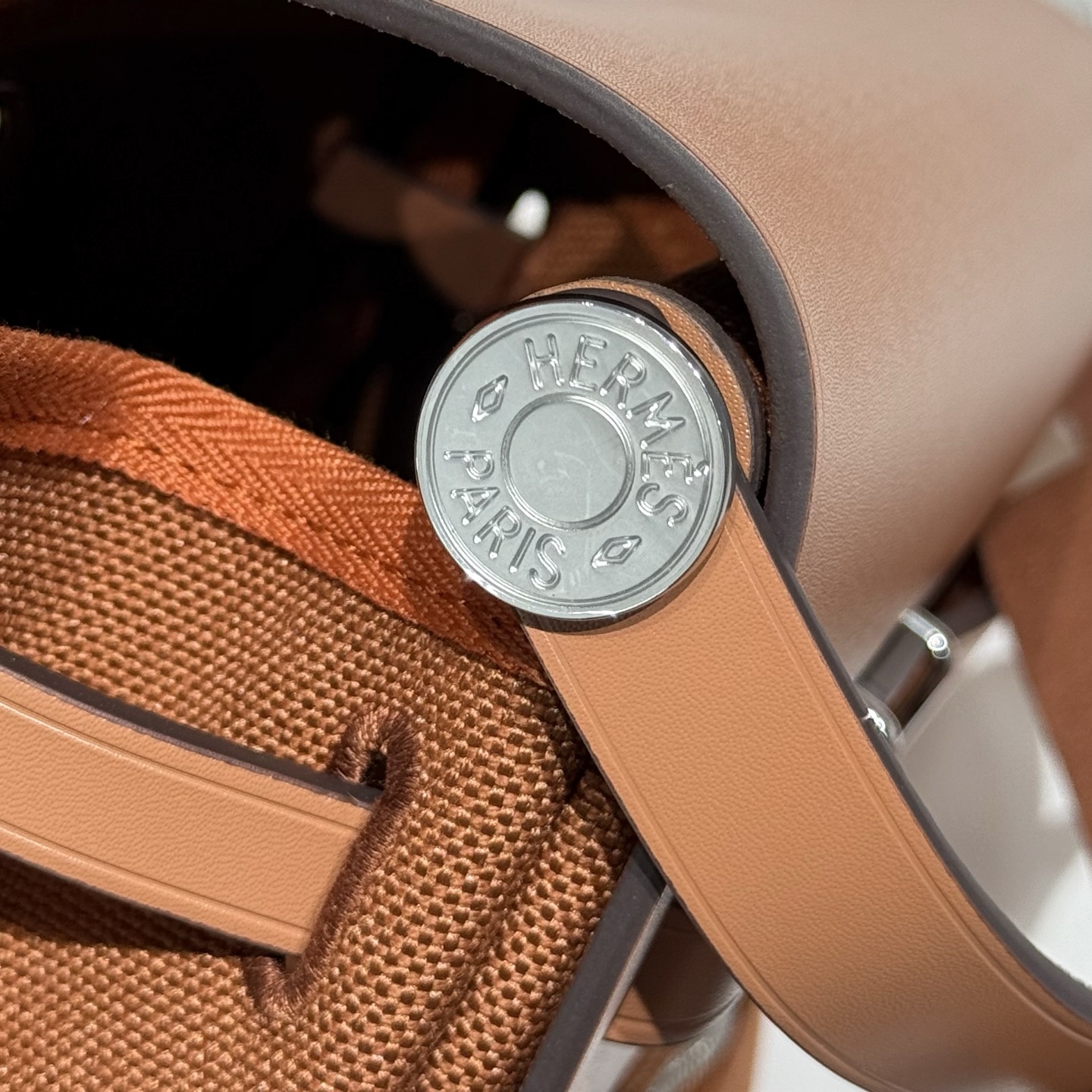 Hermès Mini Herbag 20cm Gold Brown Silver Hardware Crossbody Bag 6 i1747139023003 5691 0 5