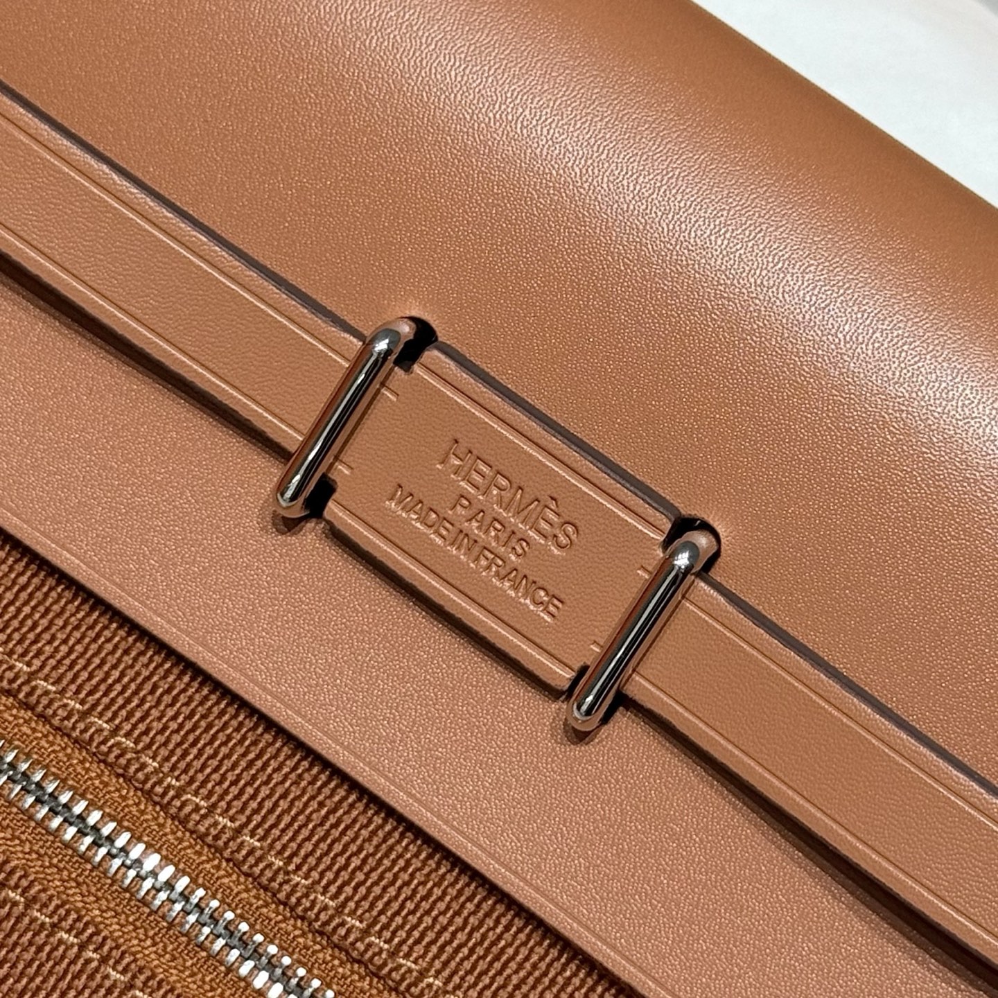 Hermès Mini Herbag 20cm Gold Brown Silver Hardware Crossbody Bag 4 i1747139023004 7209 0 3