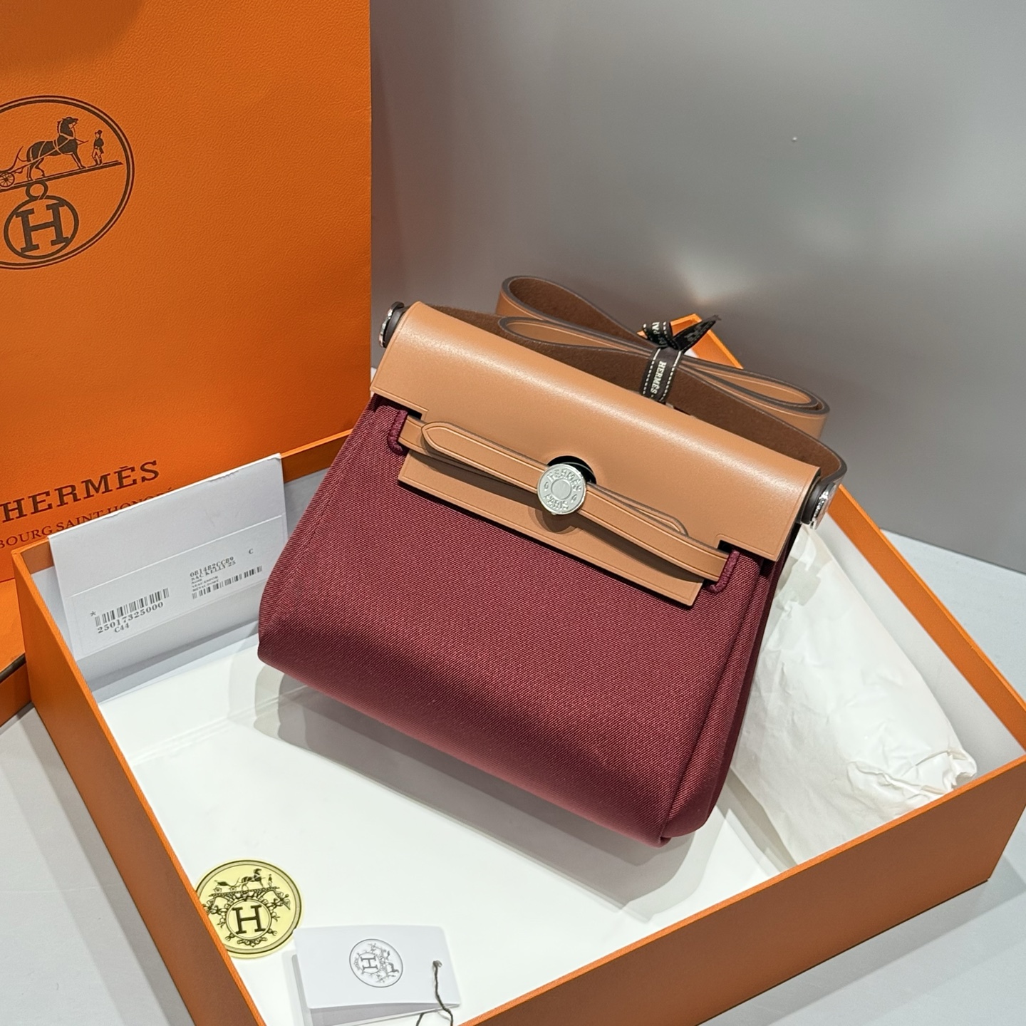 Mini Herbag Saddle Bag:Charming Red & Silver Buckle,20cm,Perfect for Daily Style