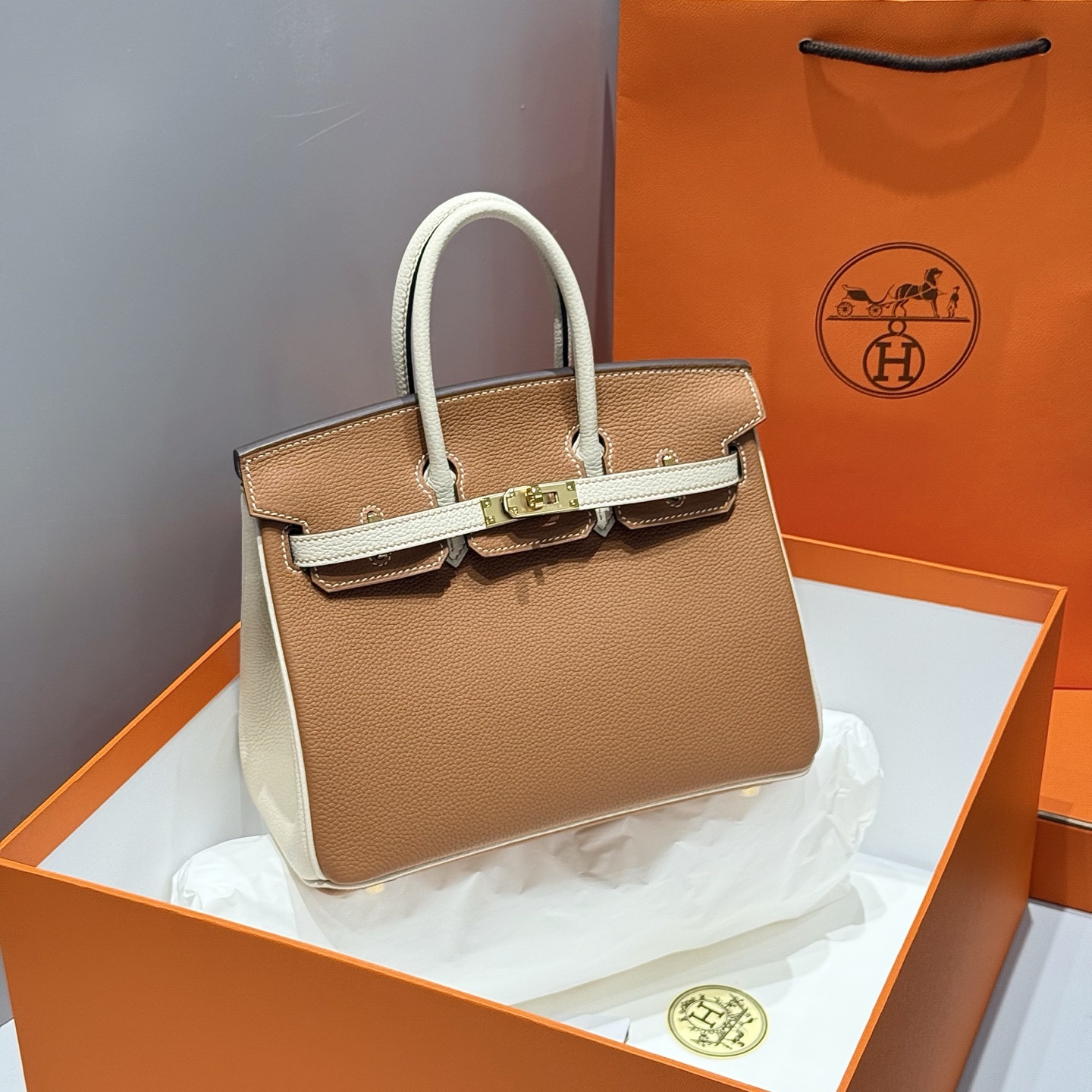 NO:699775,- - latest arrival / - golden brown/milkshake white - - comparable to handmade craftsmanship, real shot, Hermes, hermes, Hermes,19860909-  - 最新到货  / - 金棕色/奶昔白 - -媲美手工工艺  实拍,爱马仕,hermes,Hermes,,Bag
