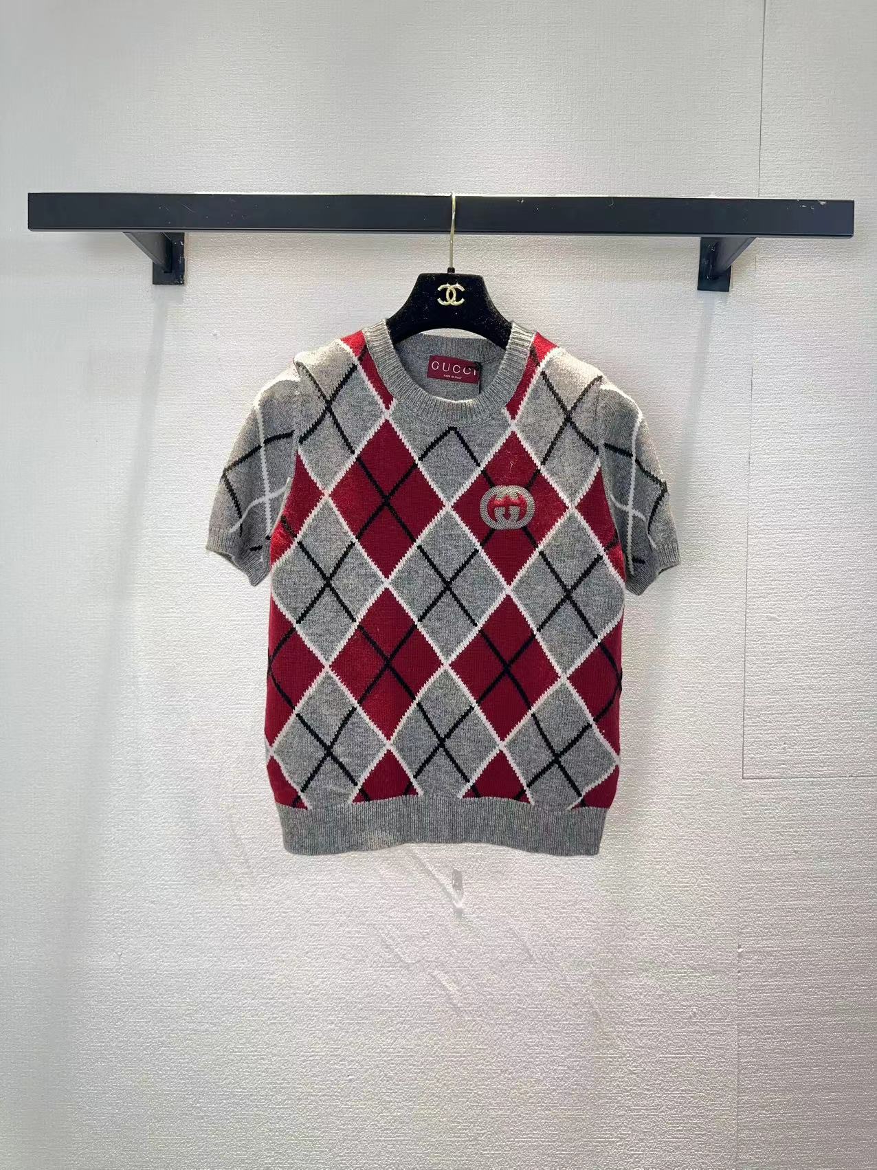 NO:738078,GUCCI Gucci pullover short-sleeved SML,,gucci,gucci,T-shirt,19860909GUCCI古驰套头短袖SML,,gucci,gucci,T-shirt,,Women's clothing