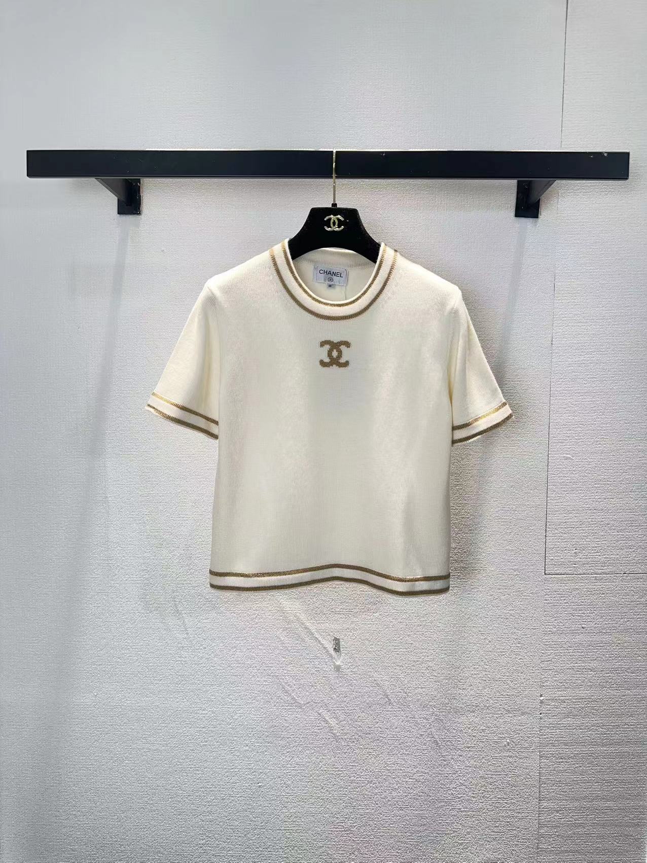 NO:750373,chanel Chanel pullover short-sleeved SML,,chanel,chanel,T-shirt,19860909chanel香奈儿套头短袖SML,,chanel,chanel,T-shirt,,Women's clothing