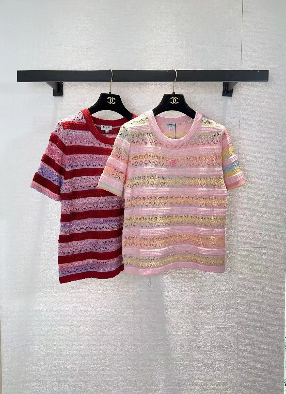 NO:753253,chanel Chanel two-color short-sleeved SML,,chanel,chanel,T-shirt,19860909chanel香奈儿两色短袖SML,,chanel,chanel,T-shirt,,Women's clothing