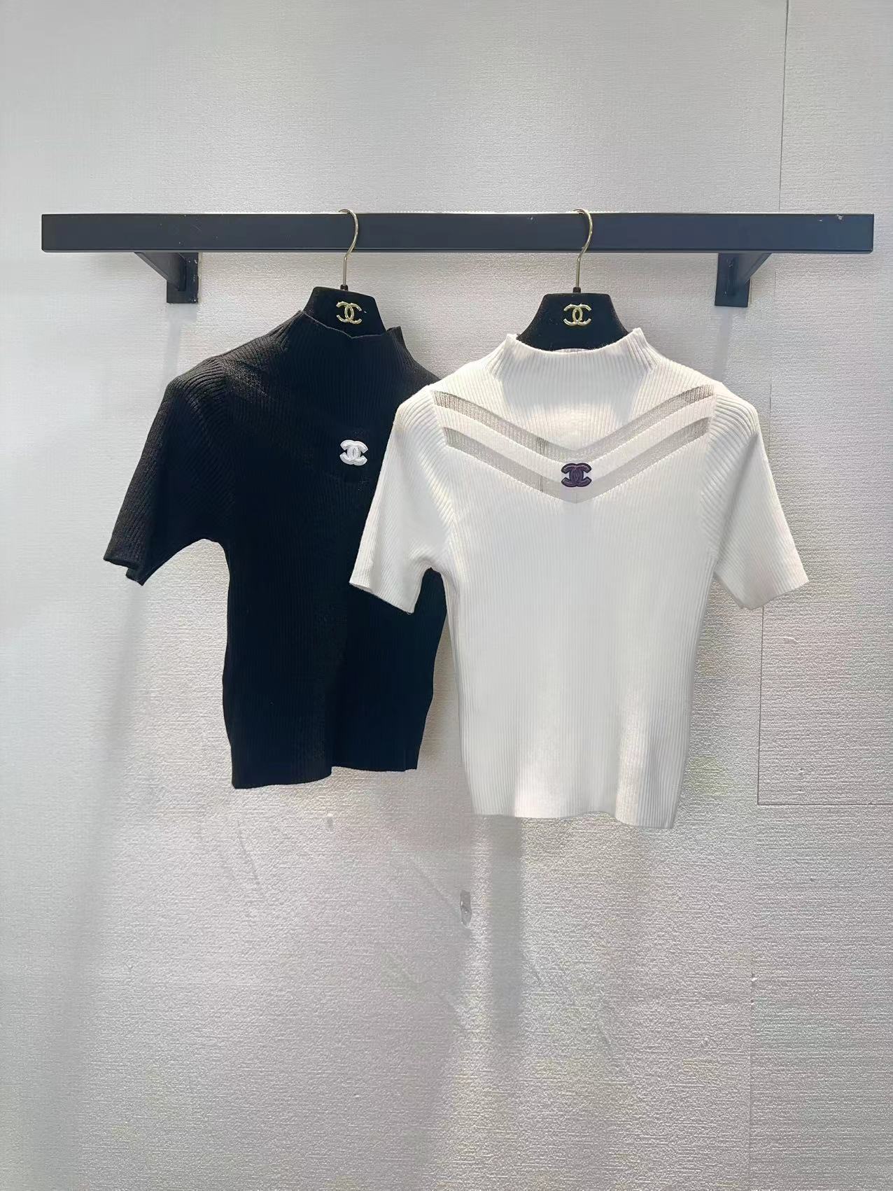 NO:762031,chanel Chanel two-color short-sleeved,,chanel,chanel,T-shirt,19860909chanel香奈儿两色短袖,,chanel,chanel,T-shirt,,Women's clothing