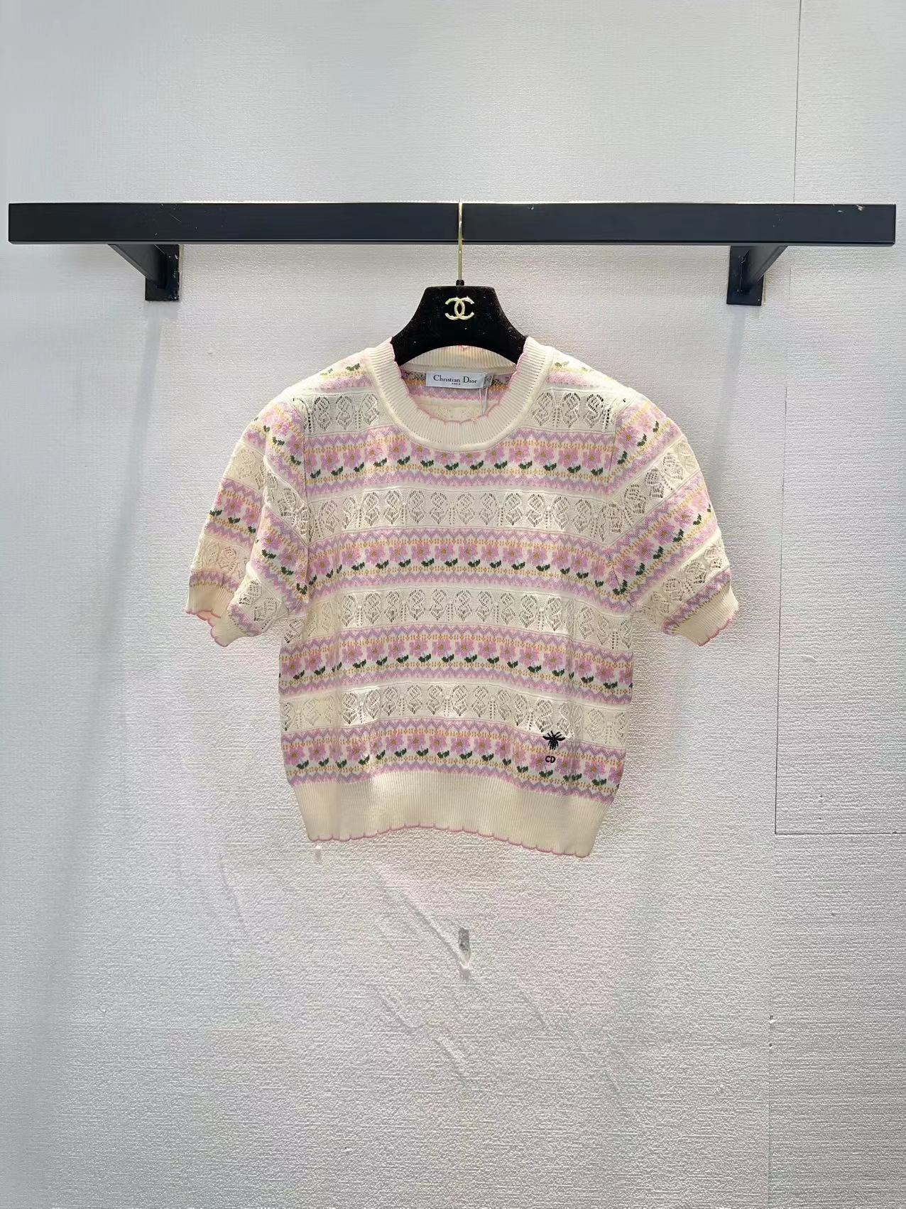 NO:761973,Dior Dior pullover short-sleeved,,dior,dior,T-shirt,19860909Dior迪奥套头短袖,,dior,dior,T-shirt,,Women's clothing