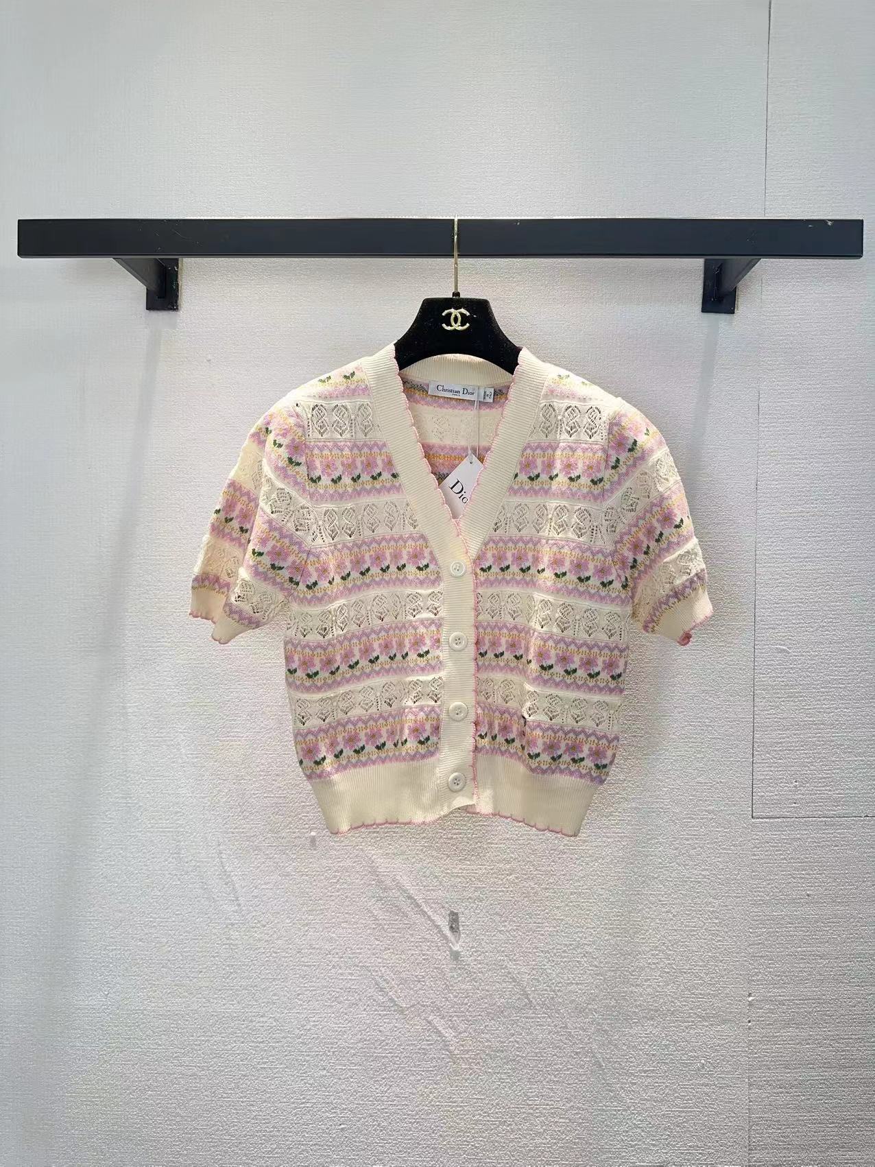 NO:761968,Dior Dior short-sleeved cardigan SML,,dior,dior,T-shirt,19860909Dior迪奥短袖开衫SML,,dior,dior,T-shirt,,Women's clothing