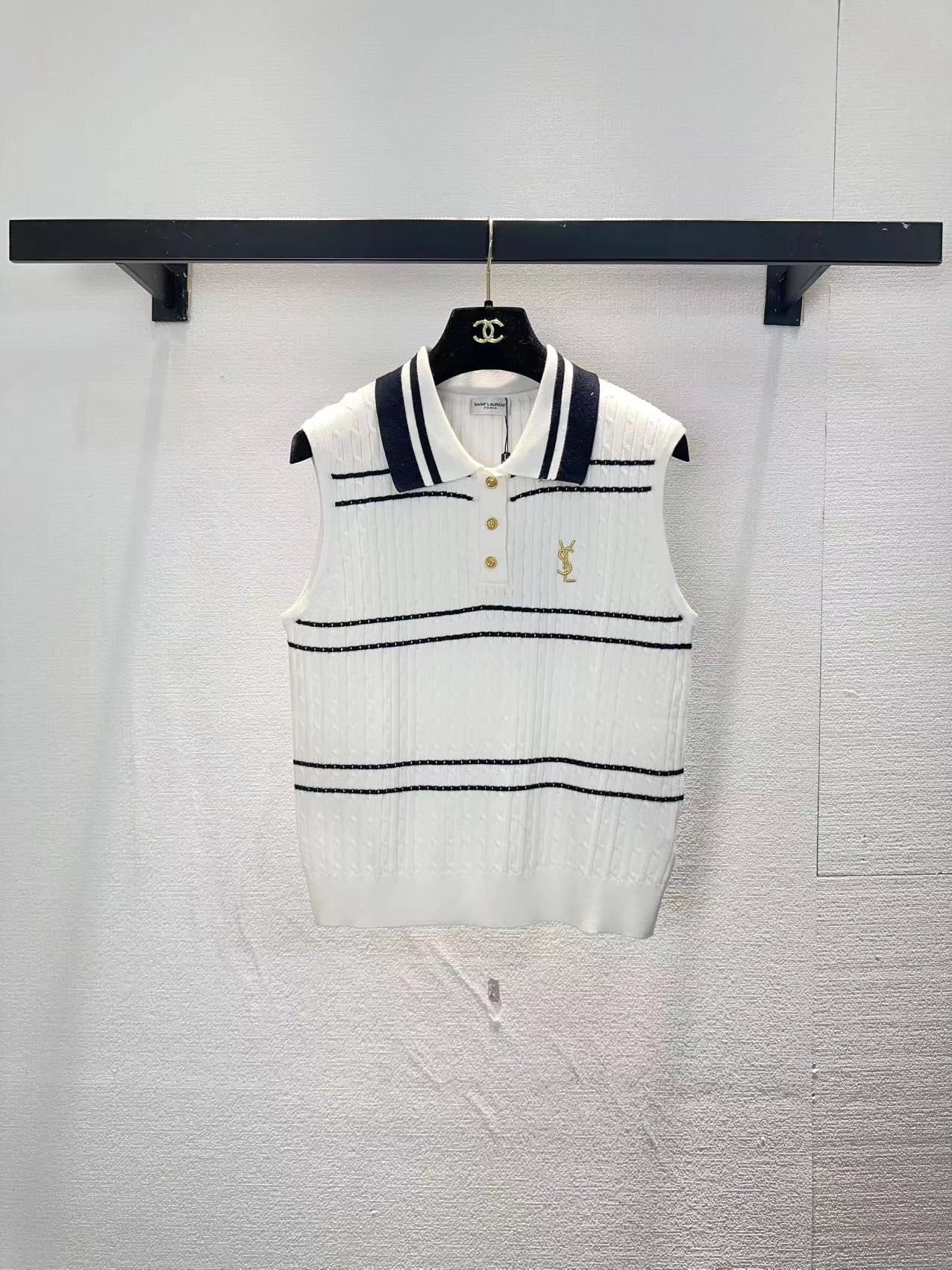 NO:761962,YSL lapel vest, saint laurent,19860909YSL翻领背心,,saint laurent,,Women's clothing