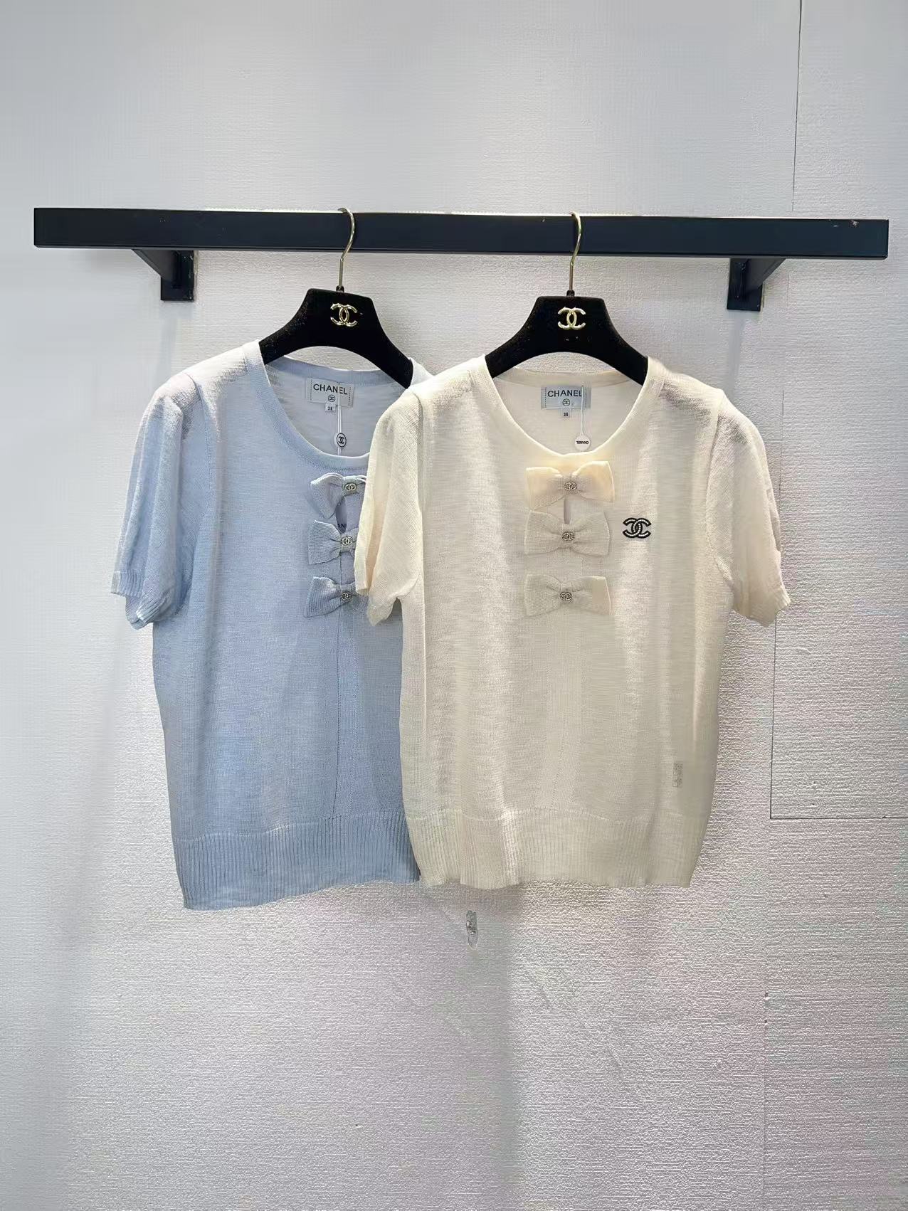 NO:798748,chanel Chanel two-color short-sleeved,,chanel,chanel,T-shirt,19860909chanel香奈儿两色短袖,,chanel,chanel,T-shirt,,Women's clothing