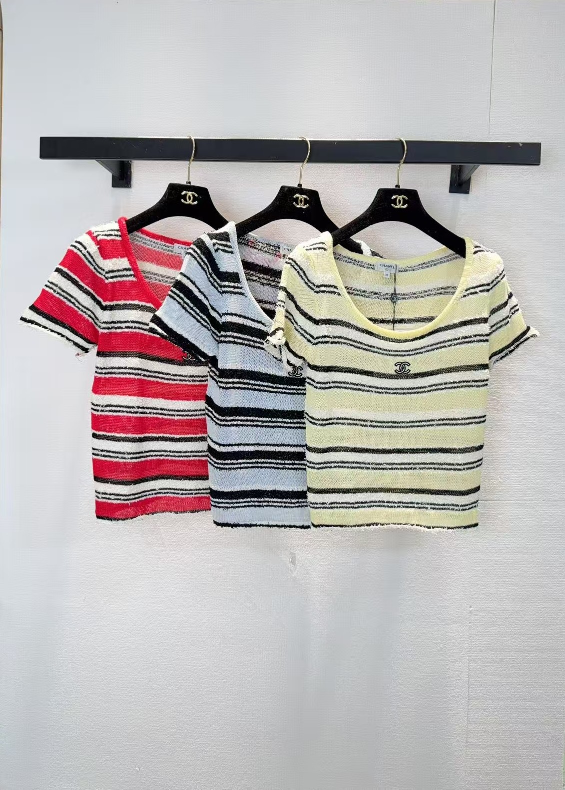 NO:798740,chanel Chanel three-color short-sleeved SML,,chanel,chanel,T-shirt,19860909chanel香奈儿三色短袖SML,,chanel,chanel,T-shirt,,Women's clothing