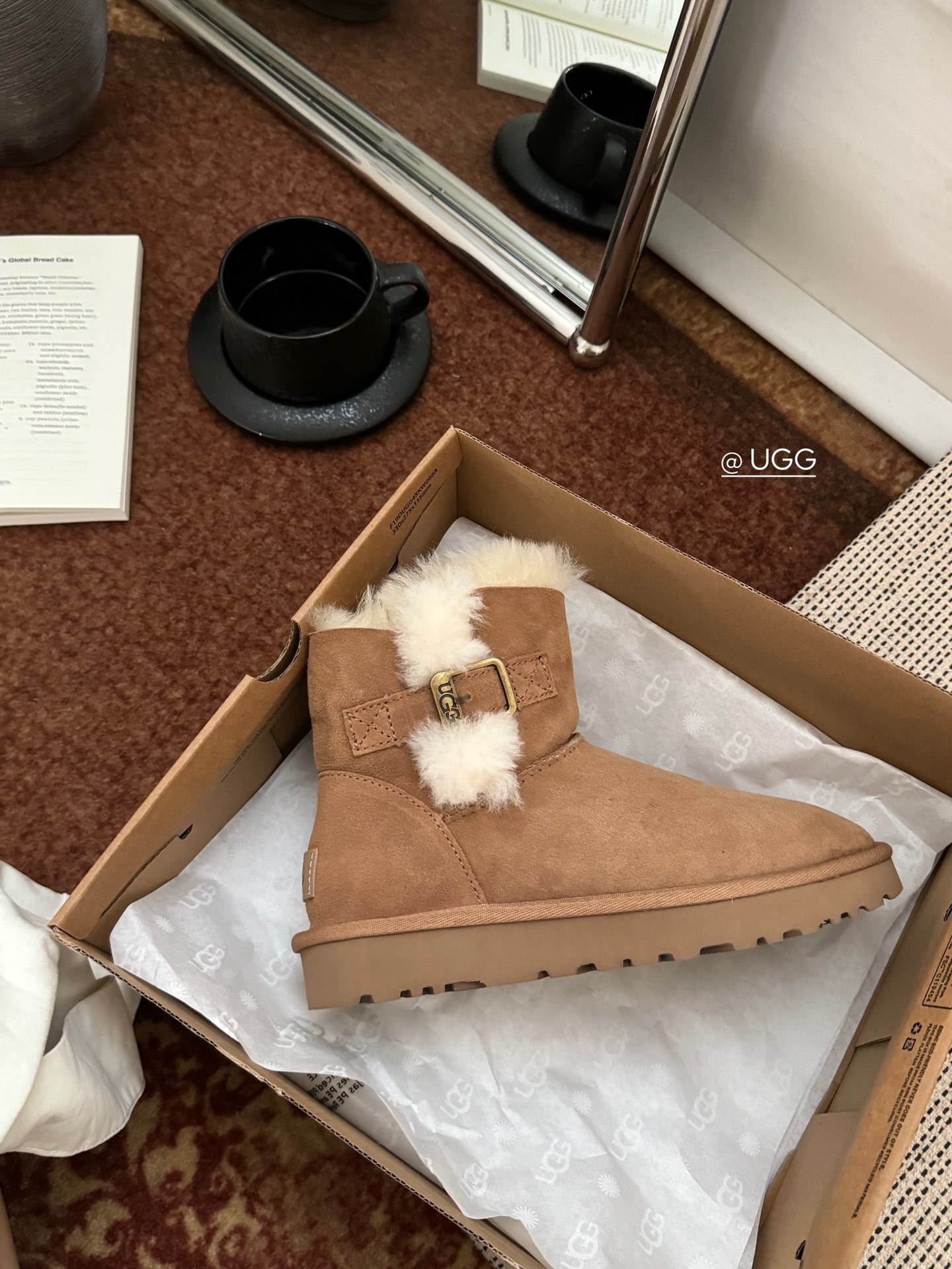 new栗色实拍Ugg