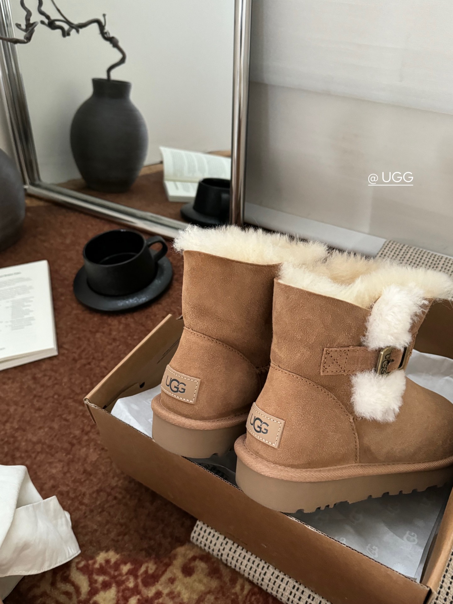 new栗色实拍Ugg