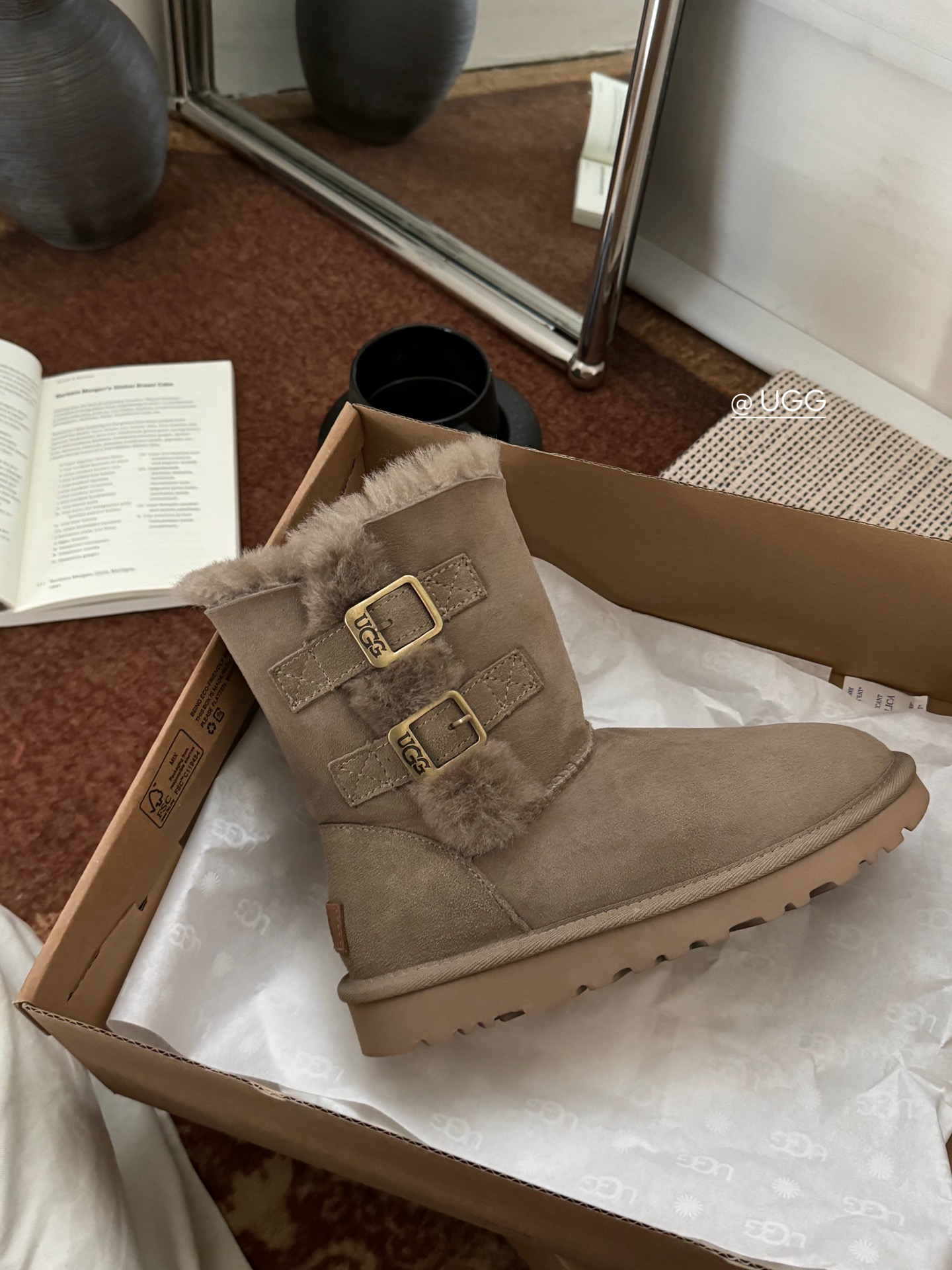 new羚羊棕2扣实拍Ugg