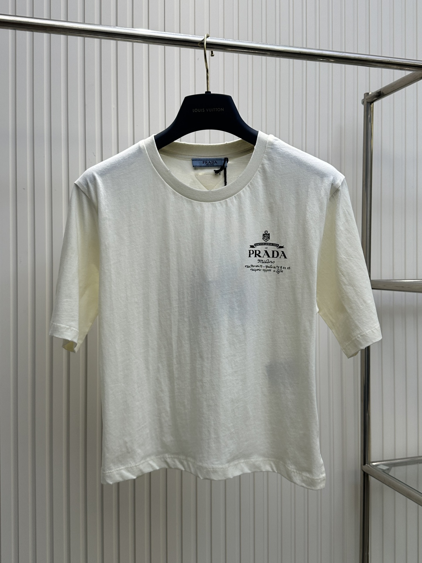 Prada Clothing T-Shirt Printing Short Sleeve