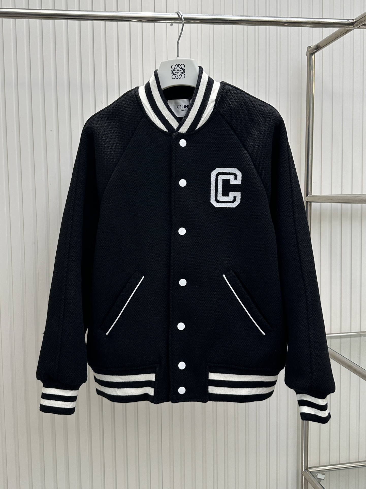 Celine Clothing Coats & Jackets Embroidery Wool