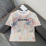 Chanel Clothing T-Shirt White Printing Spring/Summer Collection