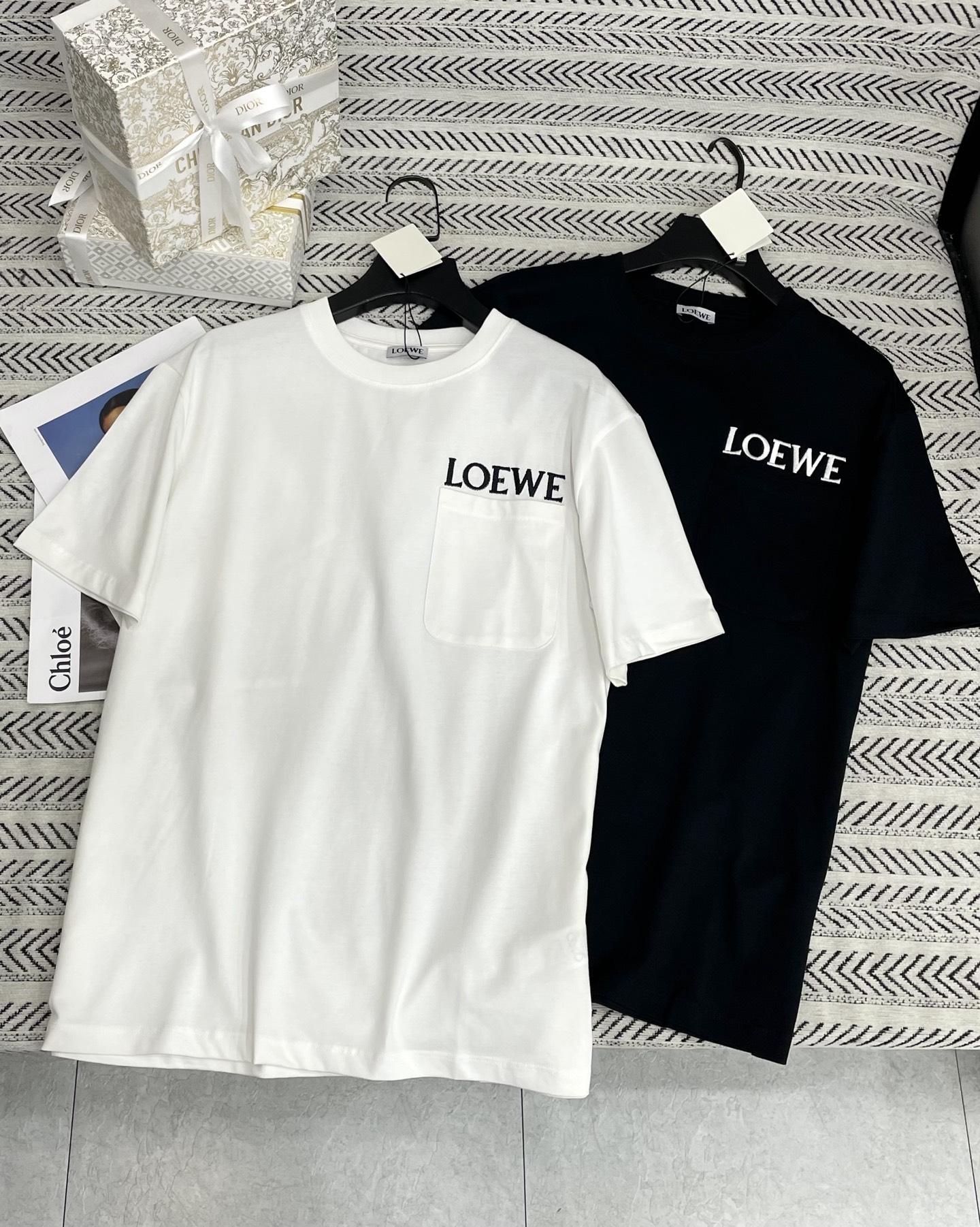 Loewe Embroidered Pocket T-Shirt: Simple, Stylish, and High-Quality