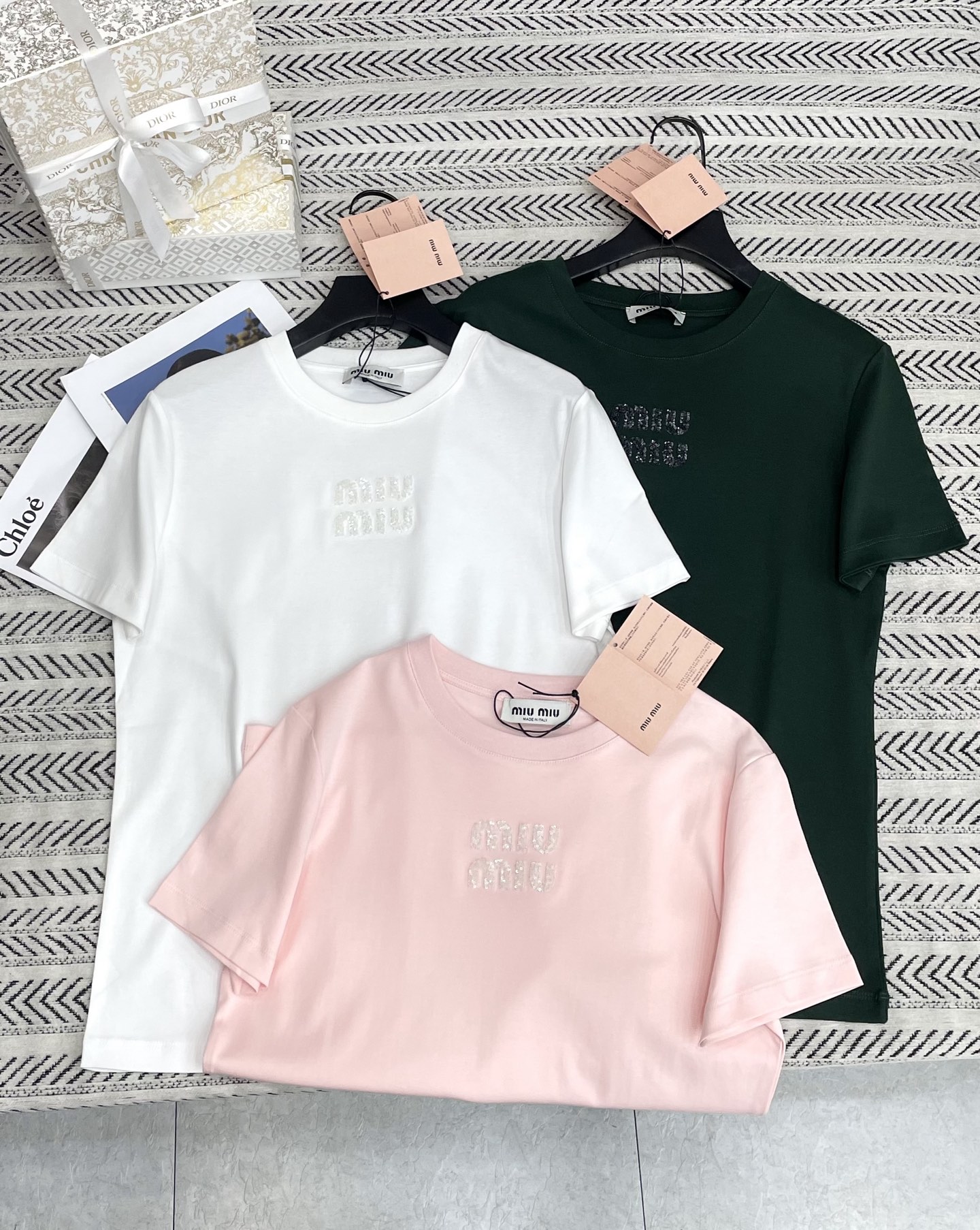 미우미우 여성 반팔 101441 Miu Miu T Shirt