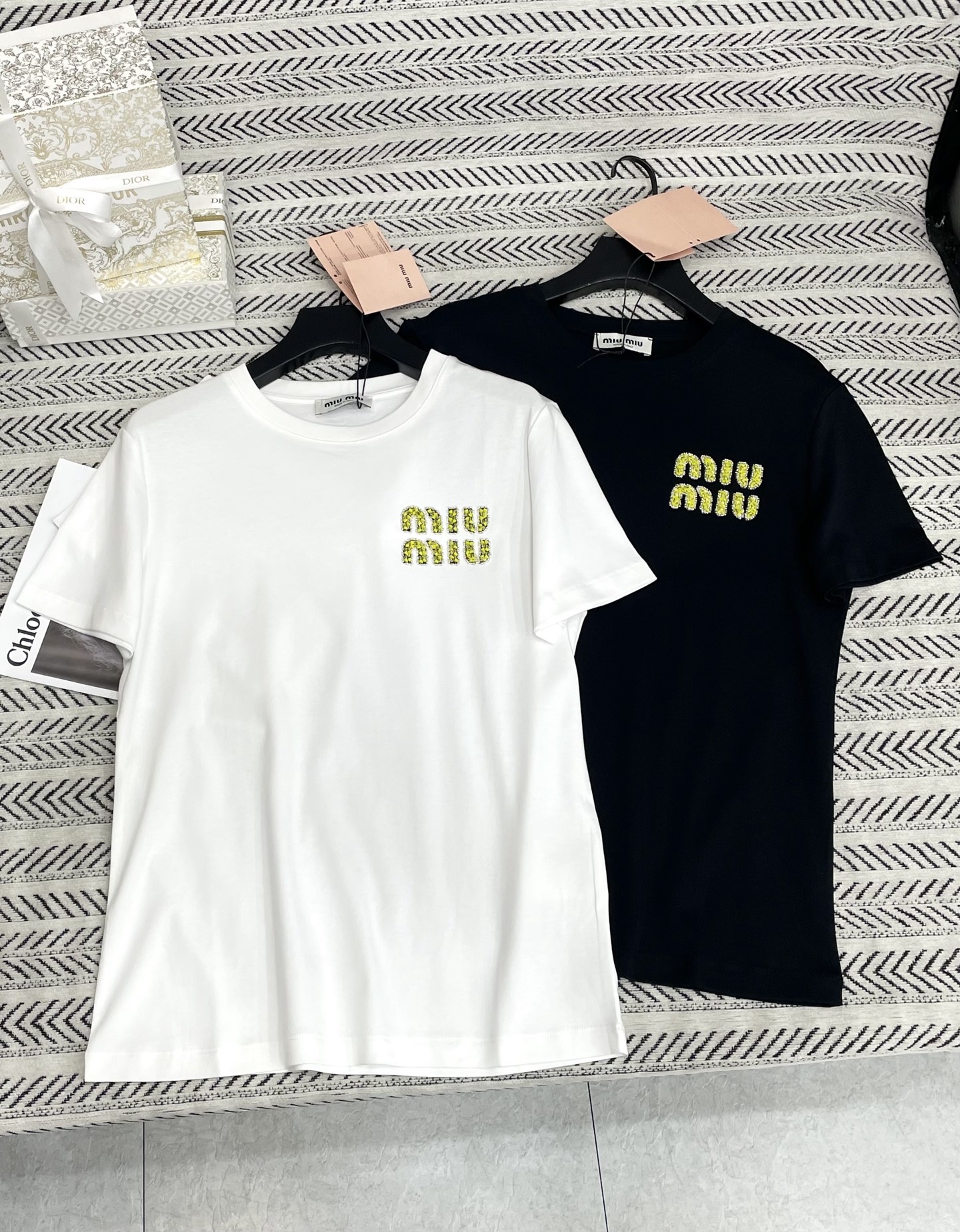 미우미우 여성 반팔 101439 Miu Miu T Shirt