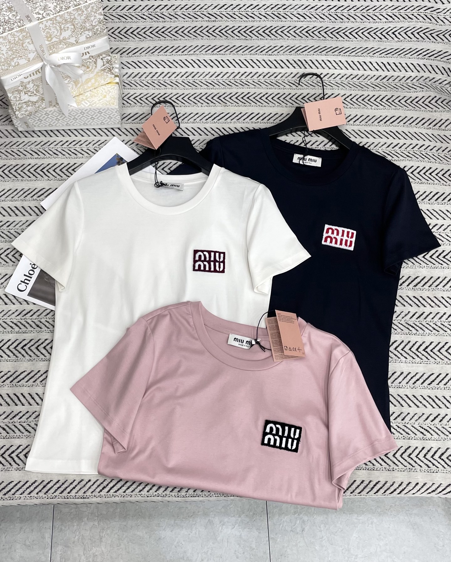 미우미우 여성 반팔 101440 Miu Miu T Shirt