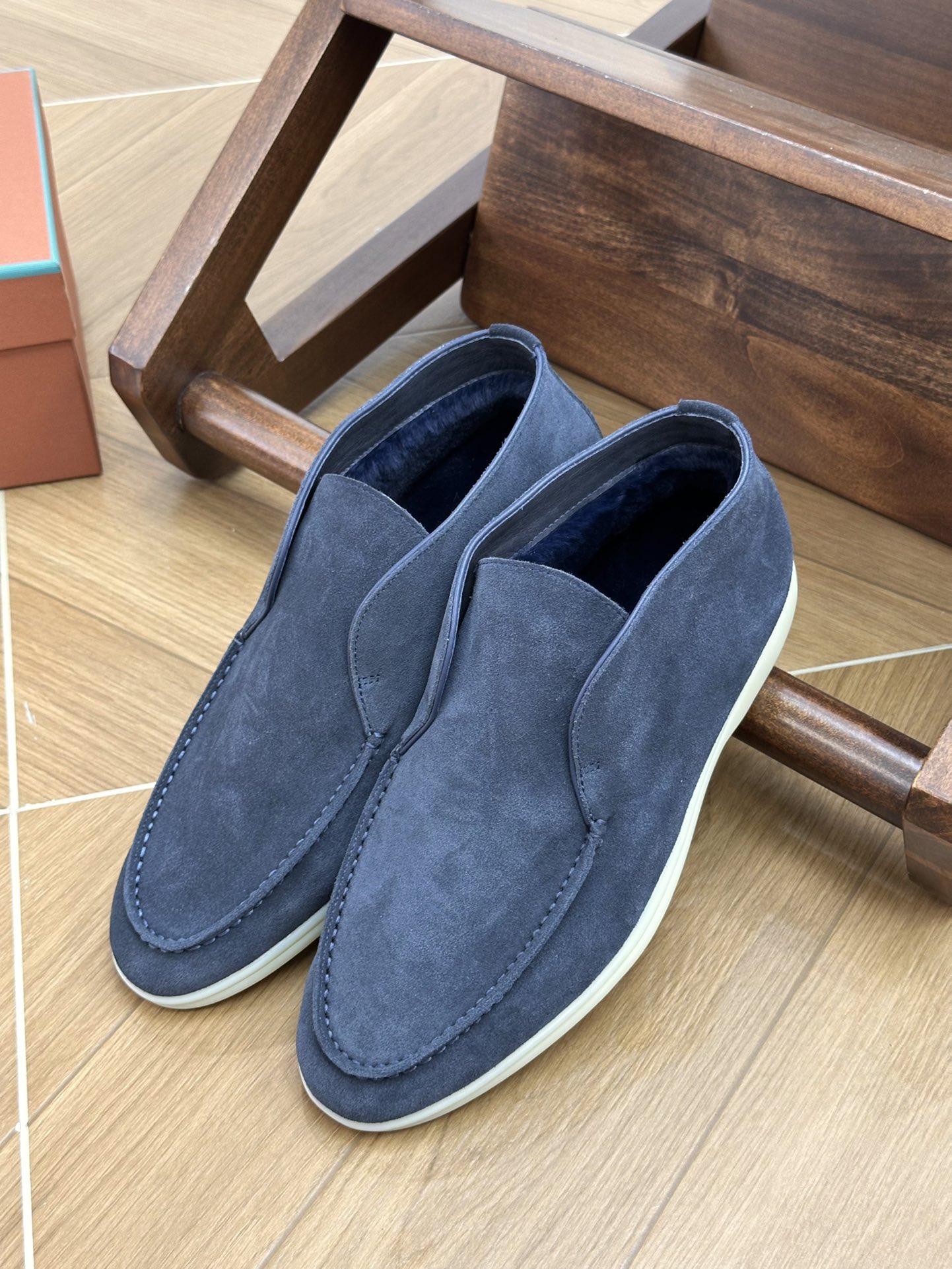 NO:679789,dark blue,loafers,furry shoes,loafers19860909深蓝色,乐福鞋毛毛鞋,loafers,Women's Shoes