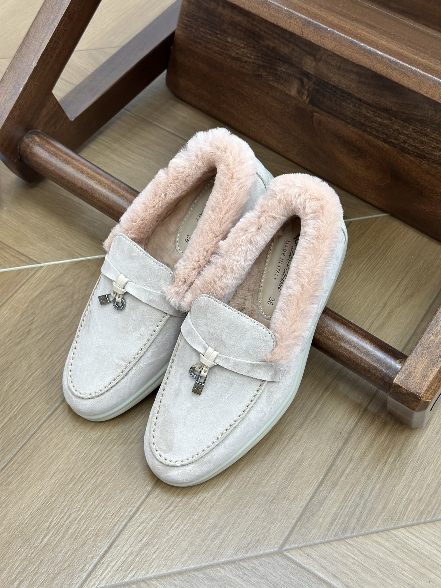 NO:679774,light pink, loafers, fur shoes, loafers19860909浅粉色,乐福鞋毛毛鞋,loafers,Women's Shoes