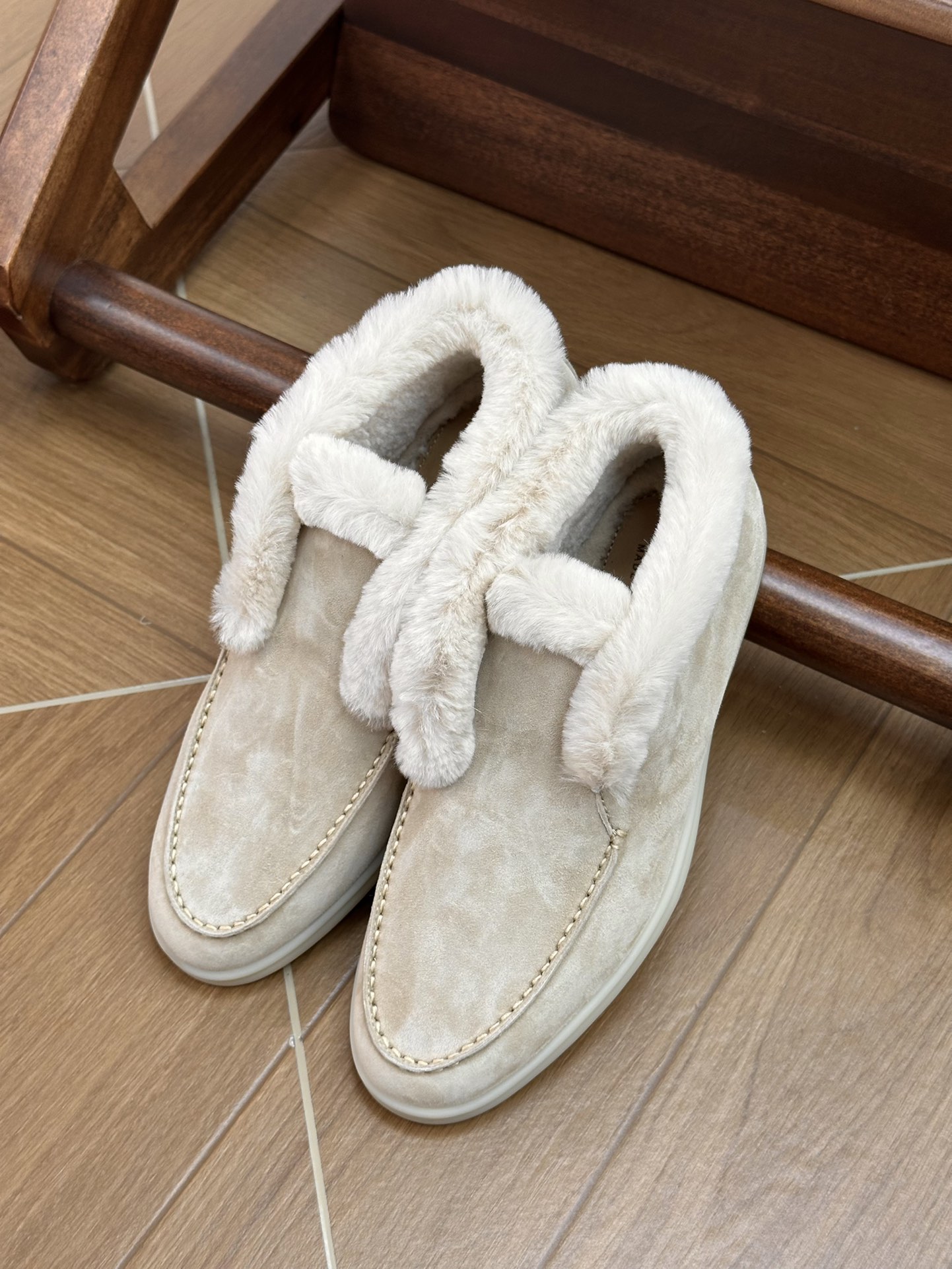 NO:679810,apricot, loafers, fur shoes, loafers19860909杏色,乐福鞋毛毛鞋,loafers,Women's Shoes