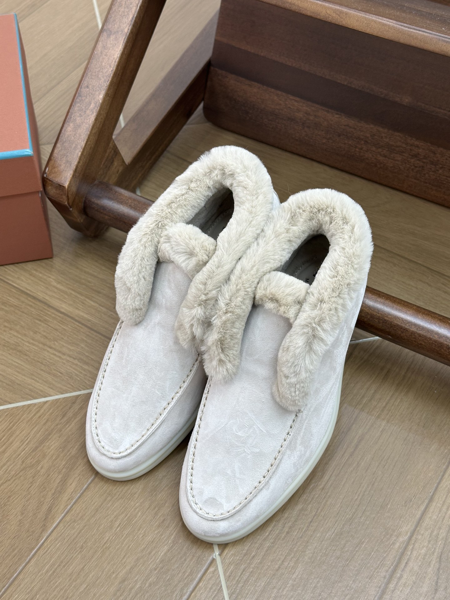 NO:679800,Nude color, loafers, fur shoes, loafers19860909裸色,乐福鞋毛毛鞋,loafers,Women's Shoes