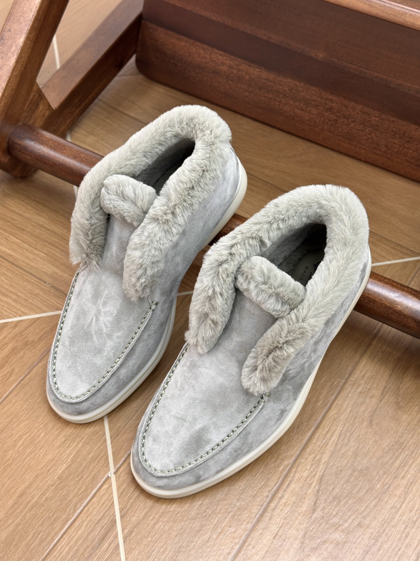 NO:679776,Gray green, loafers, fur shoes, loafers19860909灰绿色,乐福鞋毛毛鞋,loafers,Women's Shoes