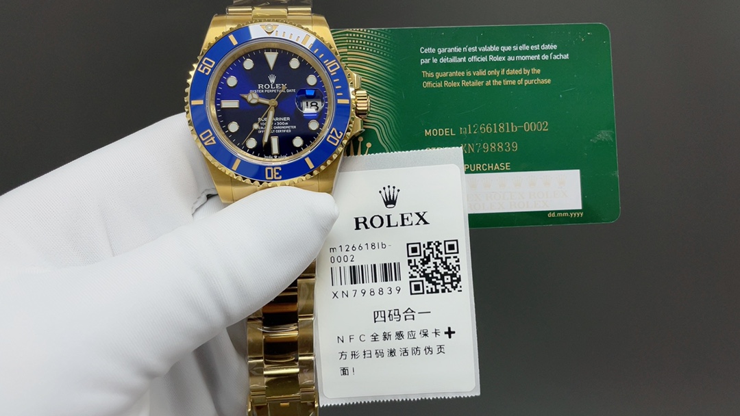 Rolex 今日推荐 黄金蓝水鬼 41mm 3235机