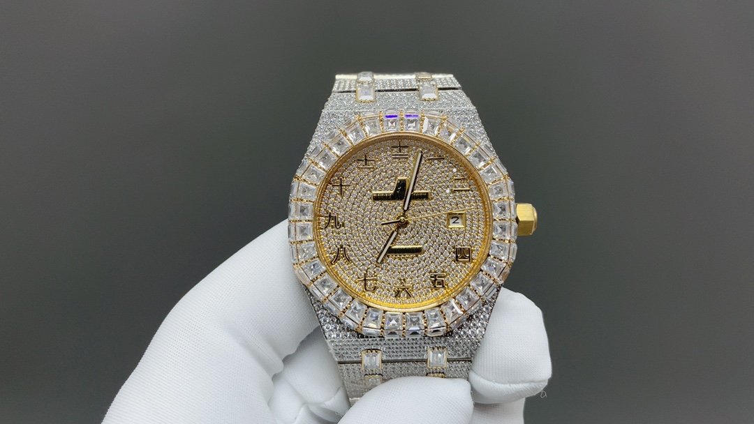 NO:337151,A. If Audemars Piguet is a real man, you have to bring Audemars Piguet. With A. The new ring port is matched with diamond rings, using imported Citizen 324 machine, fully automatic mechanical men's watch, Royal Oak 50th anniversary series 15510. Equipped with 316L stainless steel case, solid heavy steel belt, selected imported Swarovski diamonds, shining, accurate and stable time, took 12 months to modify and restore the real effect of full diamonds. Super luxury version, handmade diamonds, boutique men's watches, noble and atmospheric~style and fashionable, good-looking at any time, never out of date style, classic style, using 316 steel, imported cowhide belt, size 42mm×12mm,,swarovski,audemars,cowhide19860909A 爱彼是真男人就得带爱彼 拥有A,全新圈口搭配方钻圈,采用进口西铁城改324机 全自动机械男士腕表,皇家橡树50周年系列 15510 搭载316L不锈精钢表壳 实心厚重钢带精选进口施华洛世奇钻 光彩闪耀 精准稳定走时 耗时12个月改装还原满钻真实效果.超豪华版本 手工满镶钻 精品男士腕表 尊贵大气～风范时尚潮流,随意搭配都好看 永不过时款式 经典款耐看,采用316钢 进口牛皮带 尺寸42mm×12mm,,swarovski,audemars,cowhide,Watch