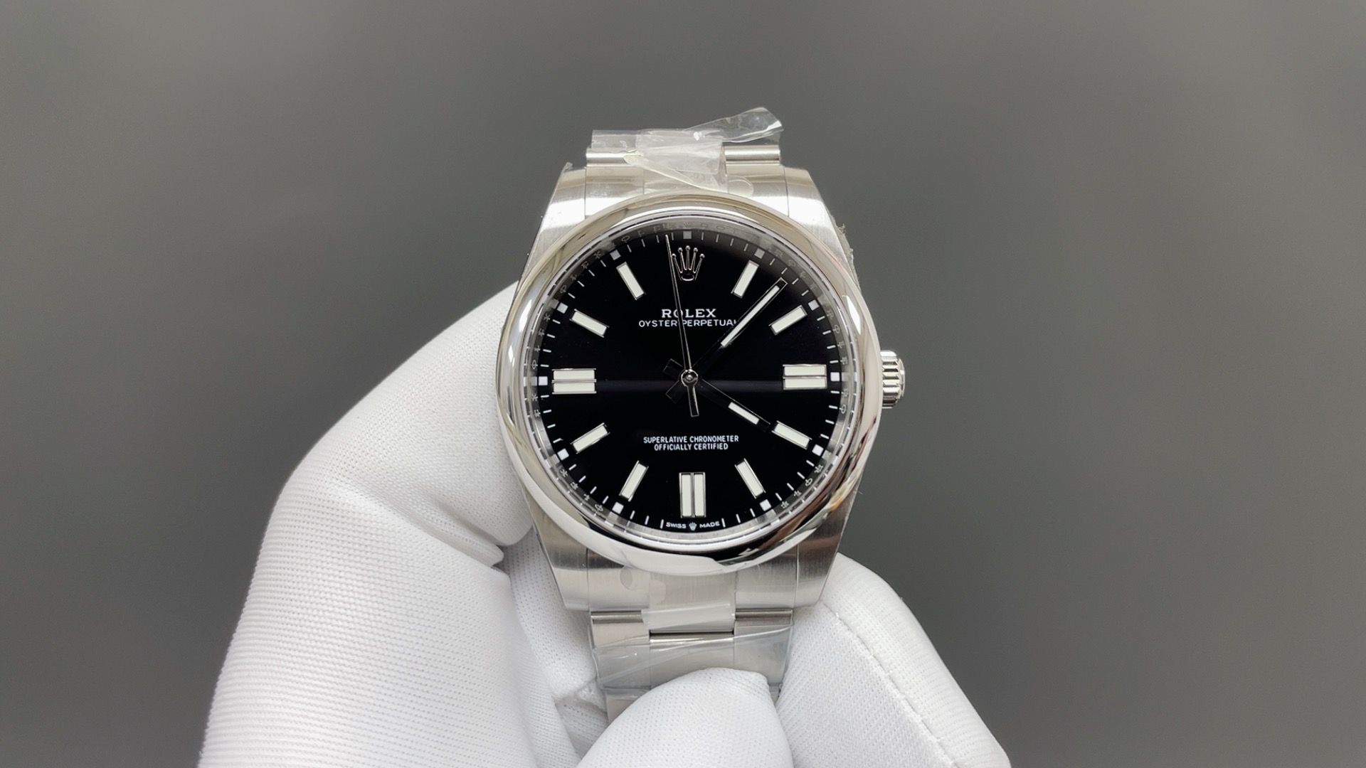 NO:821375,Today’s recommendation is EWE Oyster Perpetual, white shell and black 41mm machine, top quality, real shots of shipment,19860909今日推荐EWE 蚝式恒动 白壳黑 41mm 机 顶级品质 出货实拍,,Watch