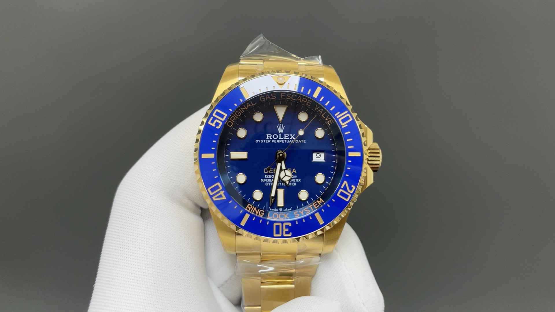 NO:882213,Today’s recommendation is EWE New Ghost King, gold and blue, 44mm camera, top quality, actual shipping photos,,gold19860909今日推荐EWE 新鬼王 黄金蓝 44mm 机 顶级品质 出货实拍,,gold,Watch