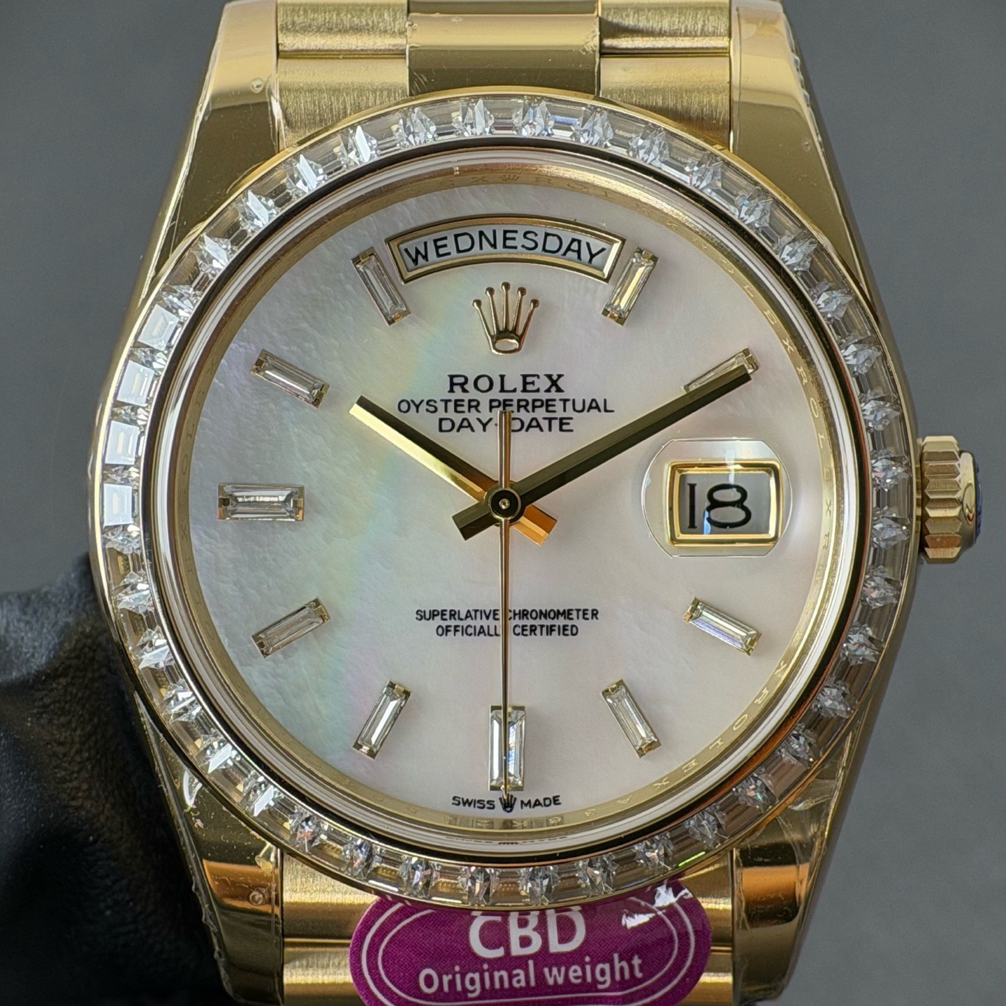 NO:947041,Real CBD products will be refunded at the same time!  Fritillaria rock sugar ring square diamonds, integrated movement,19860909真CBD出品掉皮包退！贝母冰糖圈方钻,一体机芯,,Watch