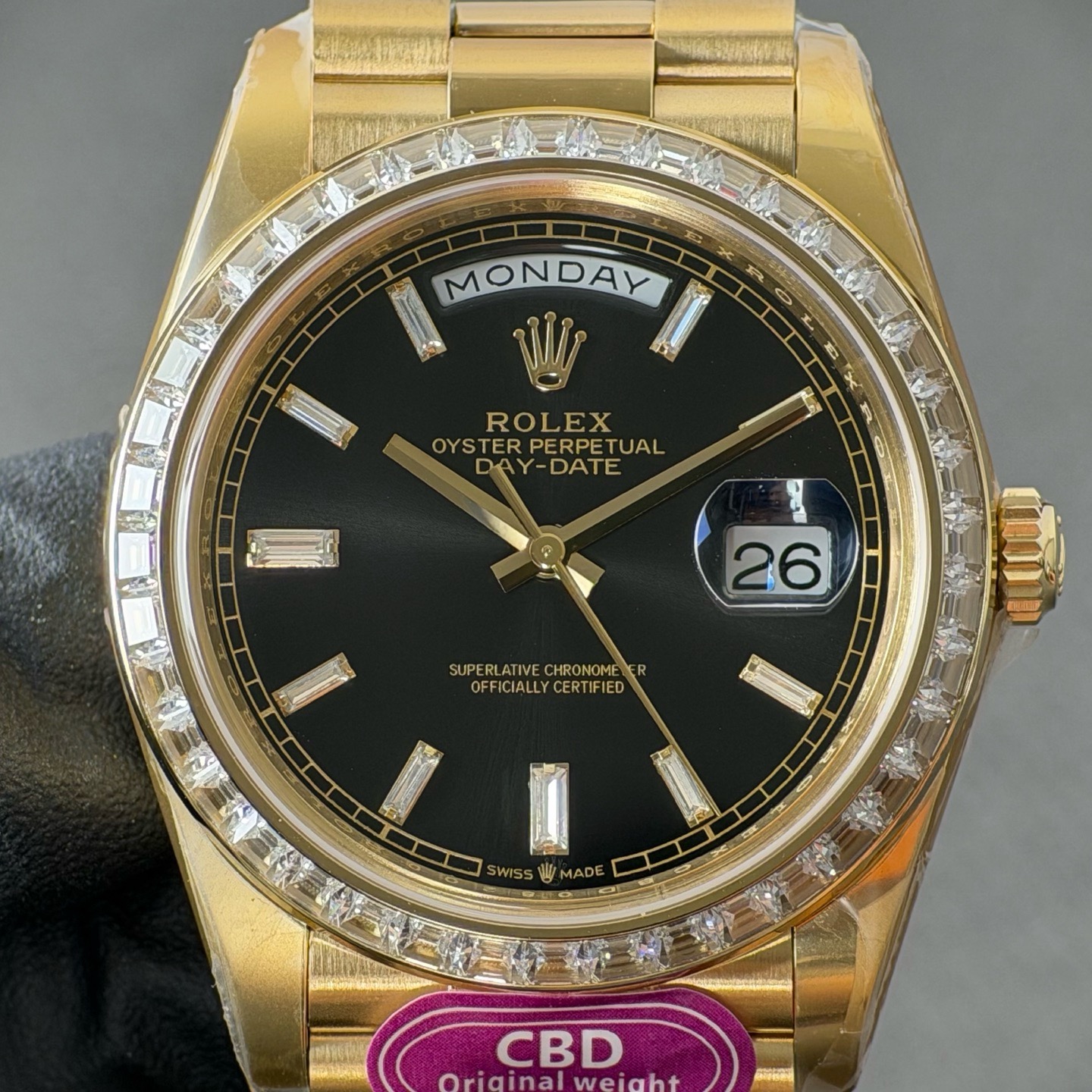 NO:947053,Real CBD products will be refunded at the same time!  Black rock candy ring square diamond, integrated movement,19860909真CBD出品掉皮包退！黑冰糖圈方钻,一体机芯,,Watch