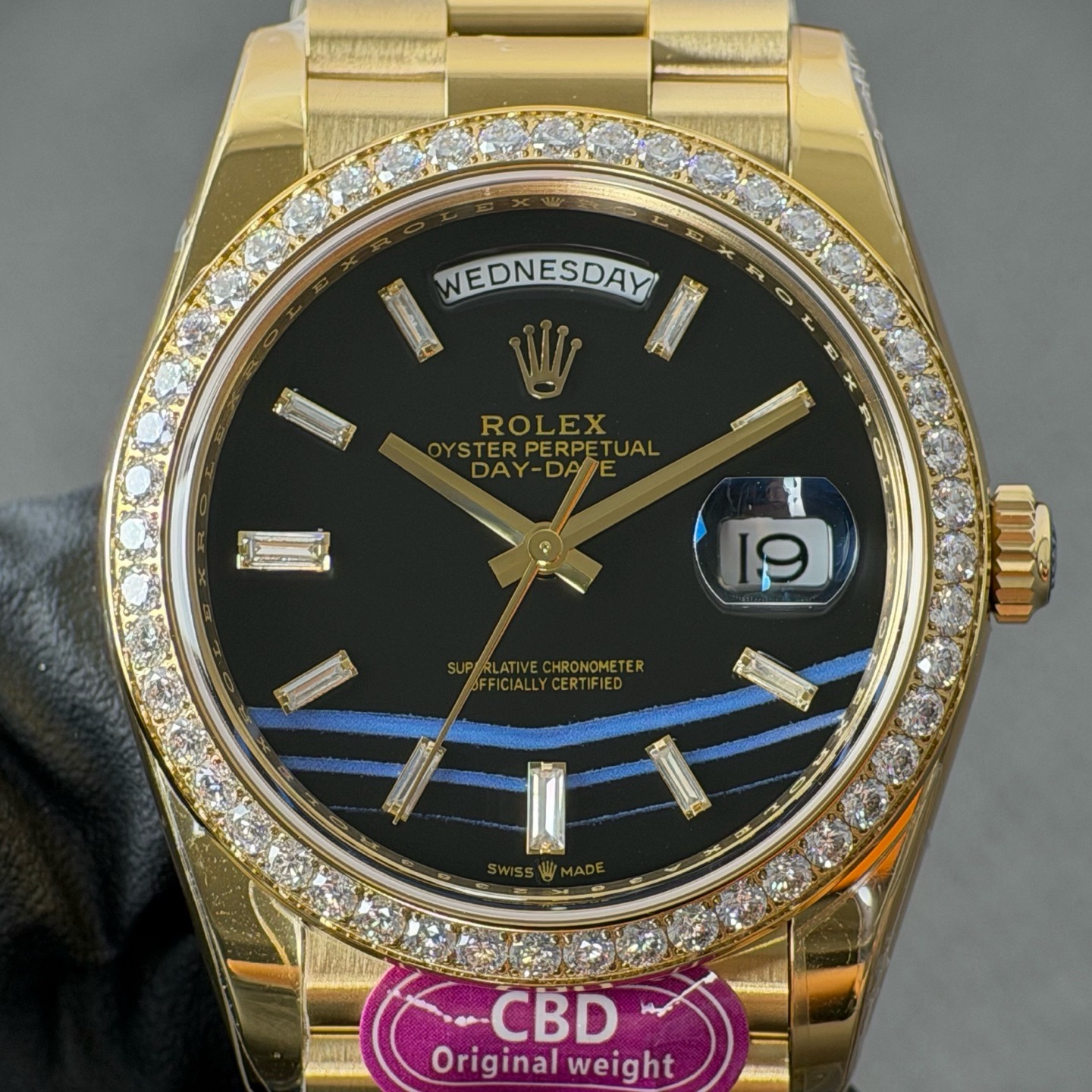NO:946993,Real CBD products will be refunded at the same time!  Black agate round diamond, integrated movement,19860909真CBD出品掉皮包退！黑玛瑙圈圆钻,一体机芯,,Watch