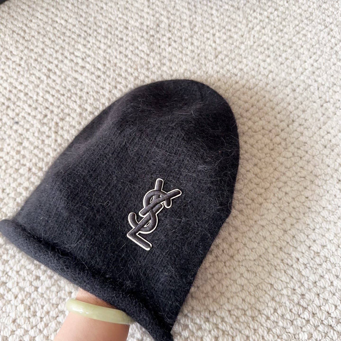 ysl 圣罗兰 2025秋冬新款毛线帽，男女款针织帽，