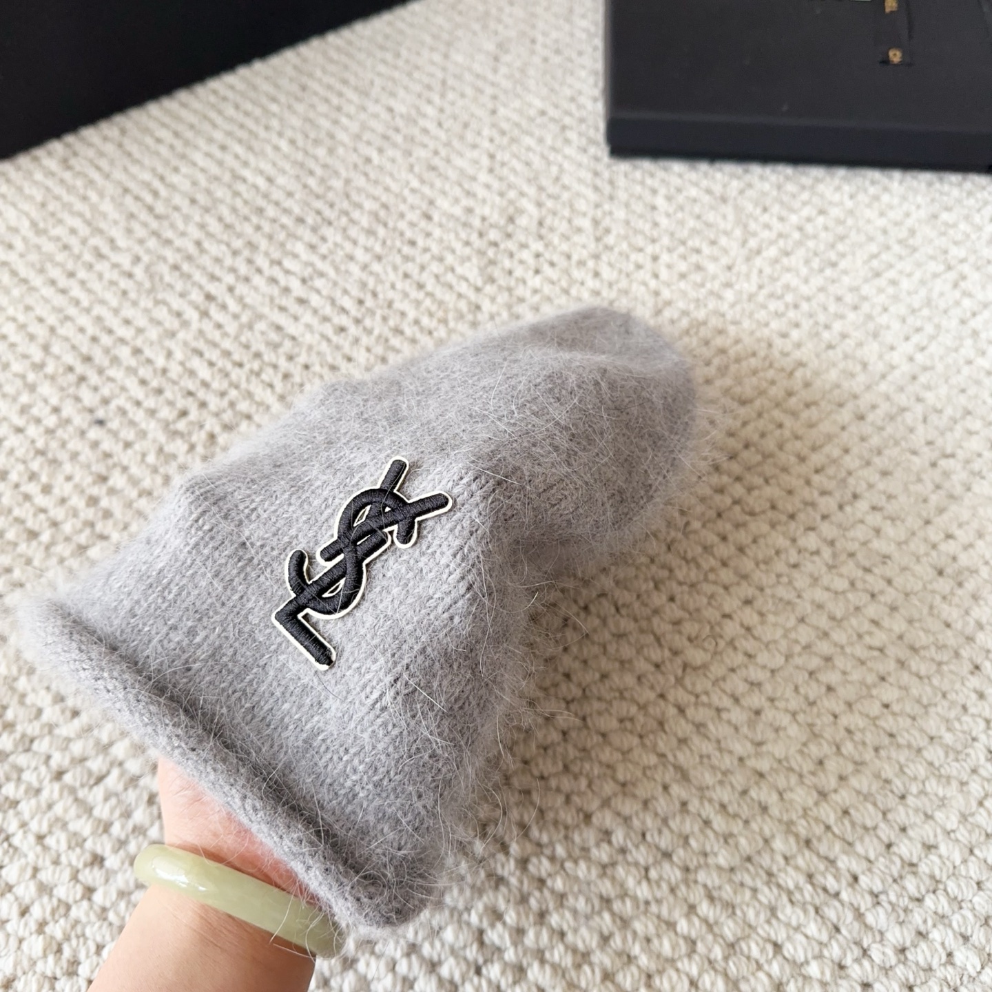 ysl 圣罗兰 2025秋冬新款毛线帽，男女款针织帽，